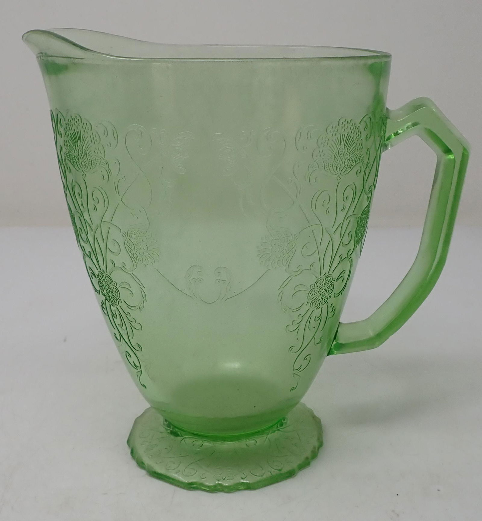 Green Depression Glass Pitcher (1 of 1)