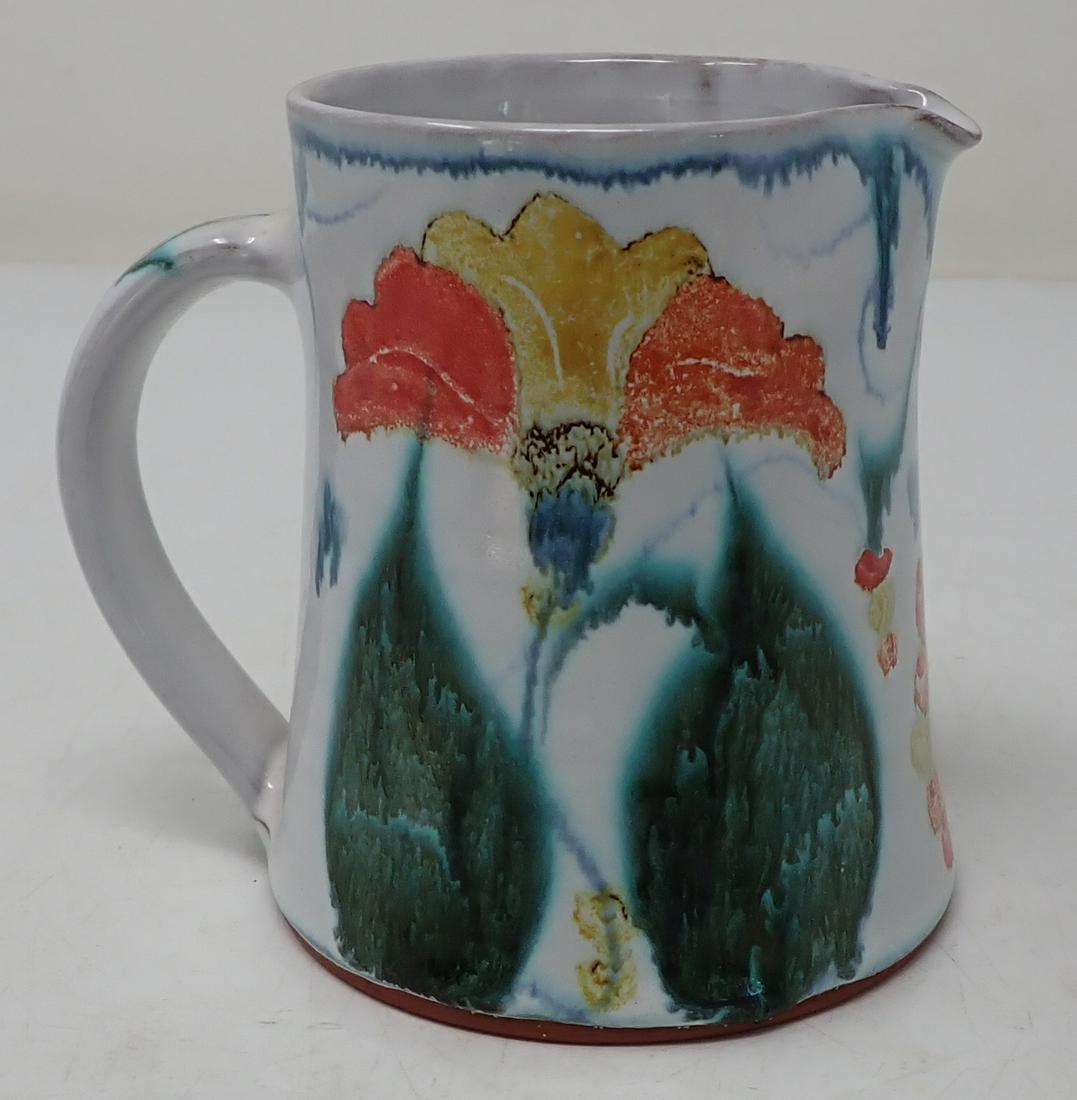 Decorated Redware Creamer (1 of 2)