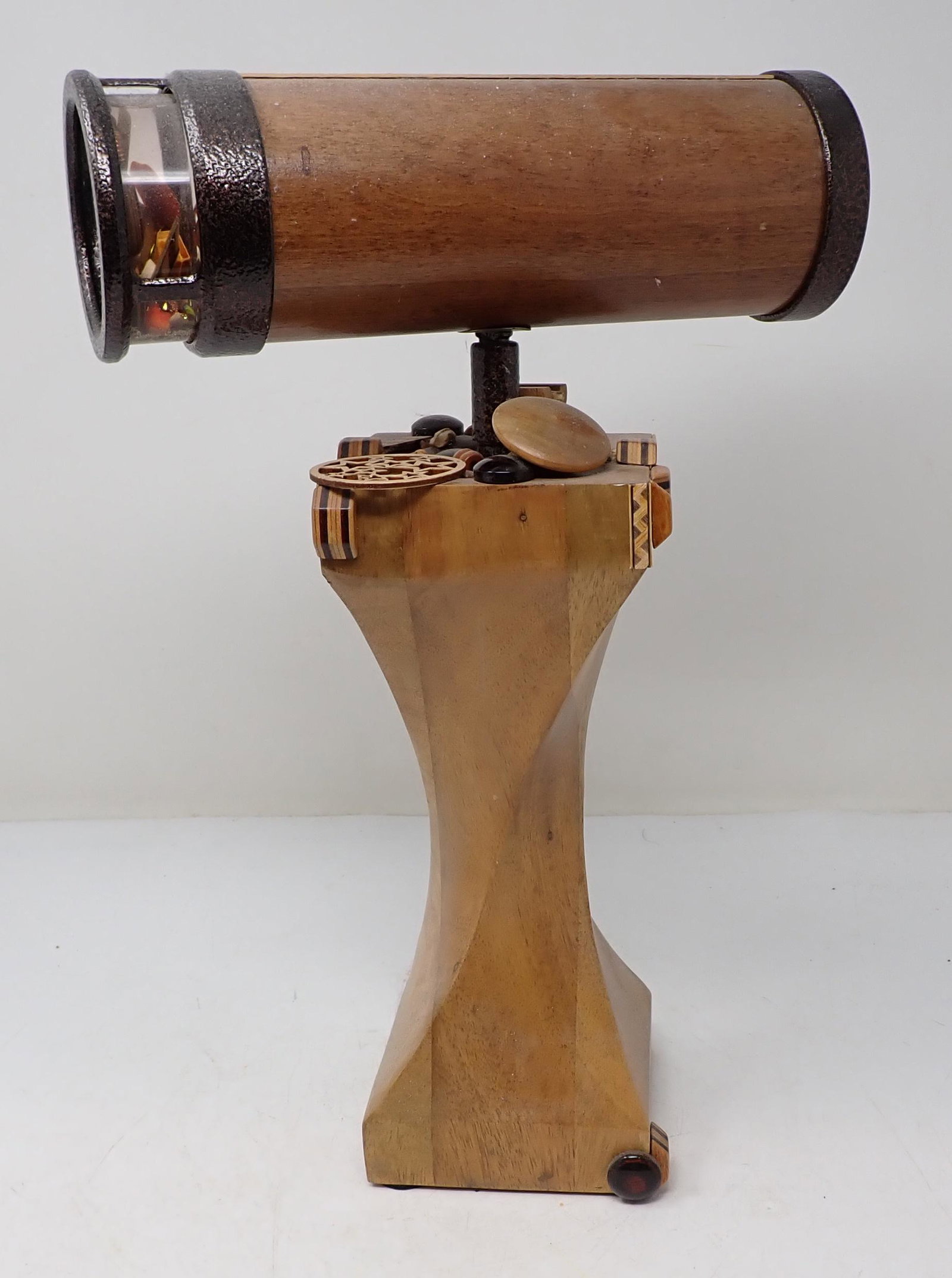 Kaleidoscope: Approx 15" total height and 3 1/4" in diameter