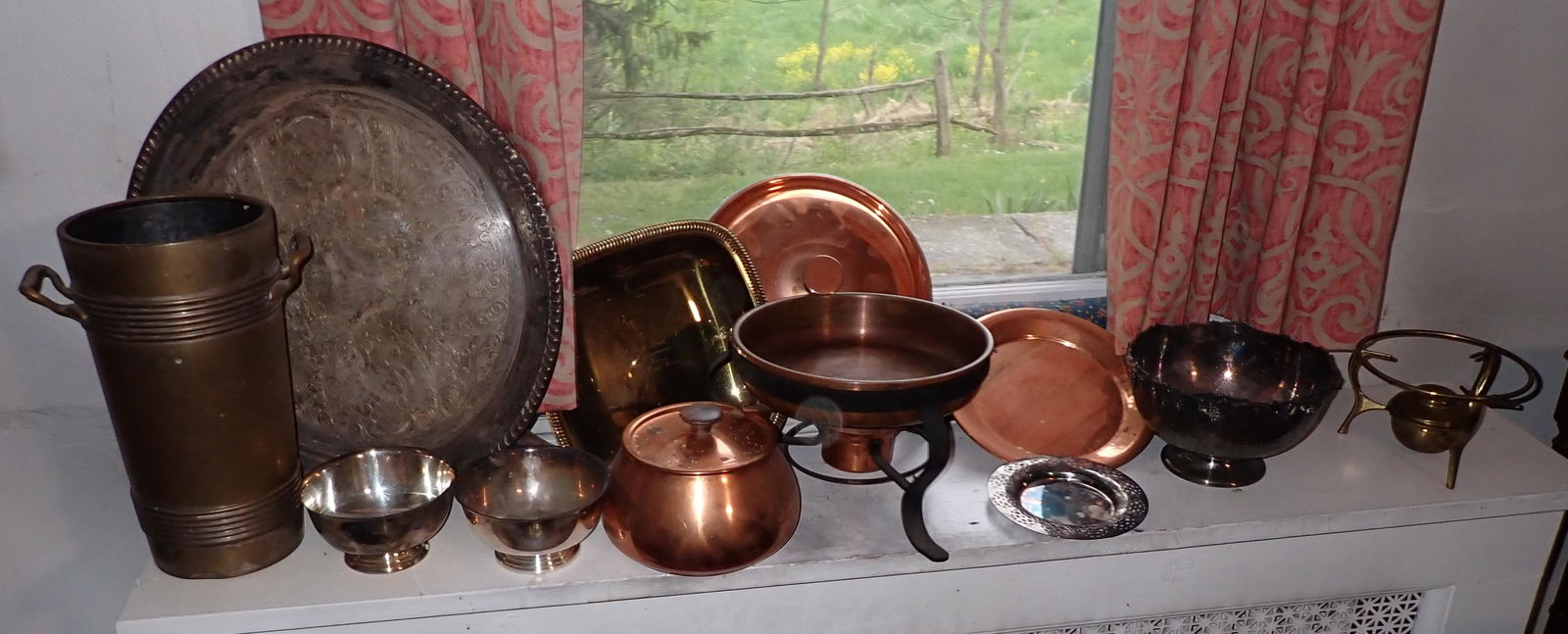 Silverplate Brass and Copperware (1 of 4)