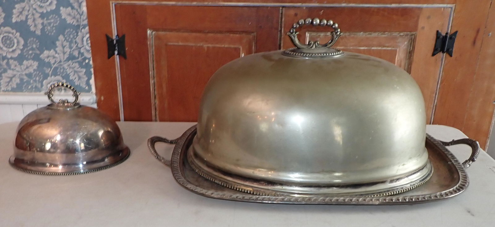 Silverplate Platter and Covers (1 of 6)