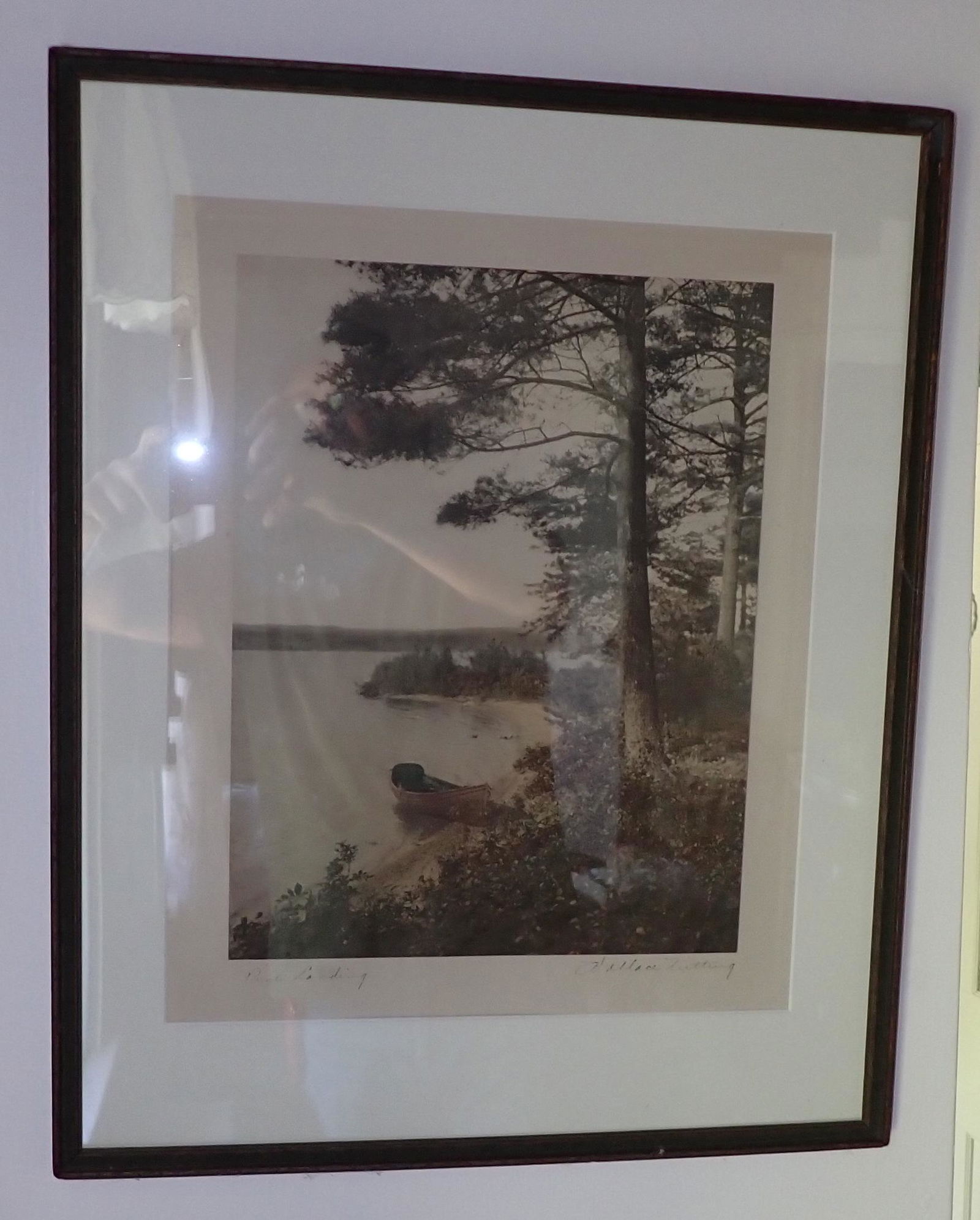 Wallace Nutting Pine Landing Water Scene (1 of 3)