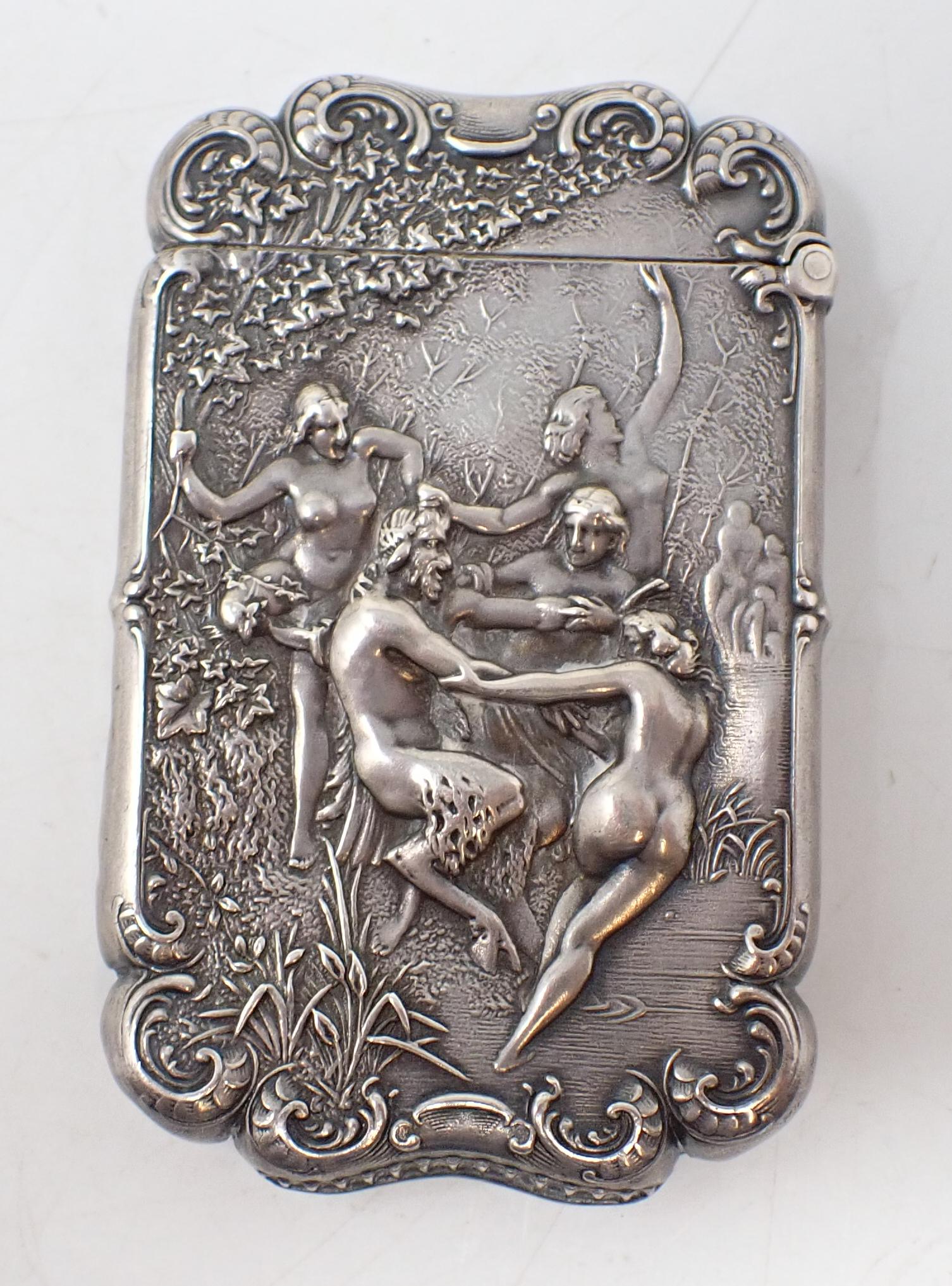 Art Nouveau Match Case w/ Nudes (1 of 4)