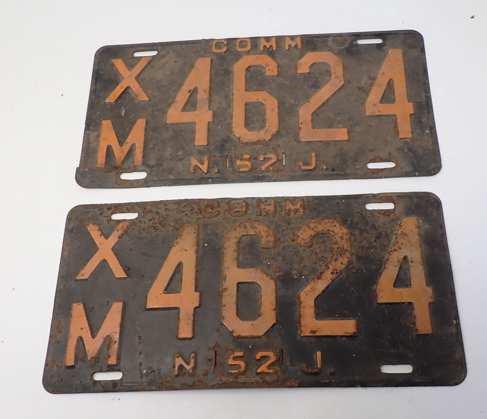 1952 Nj Commercial License Plates