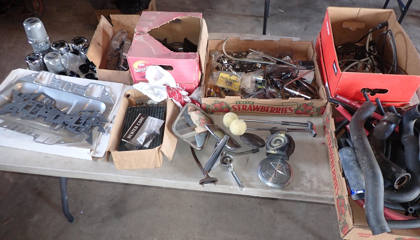 Car Parts Accessories & Misc: Lot includes all on table. Must take all