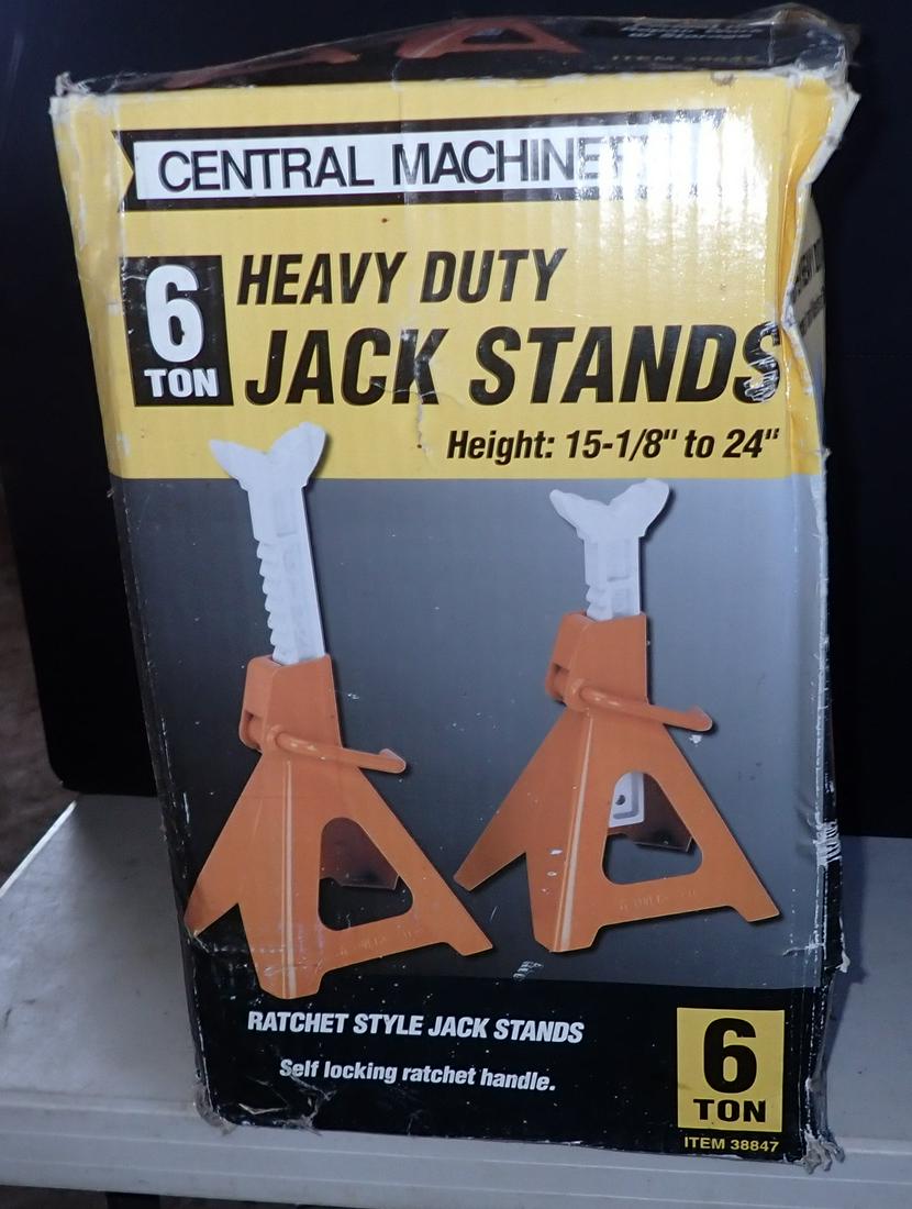 Pair of Central Machinery 6 Ton Jack Stands (1 of 1)