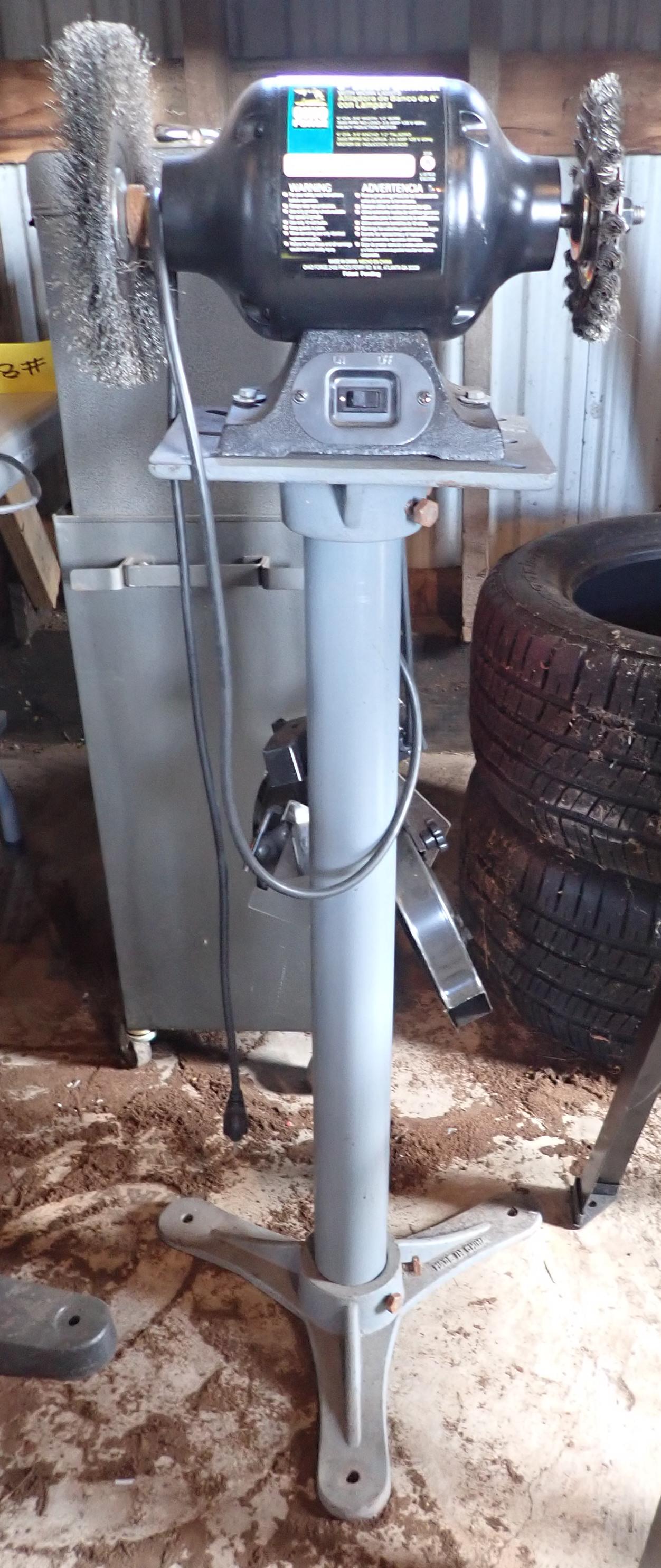 1/2hp 6 inch Bench Grinder w/ Stand (1 of 5)