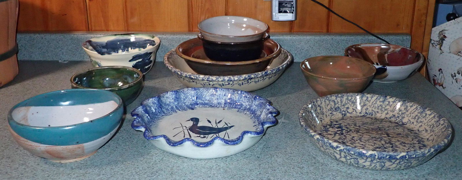 Pottery Pie Plates & Bowls (1 of 5)