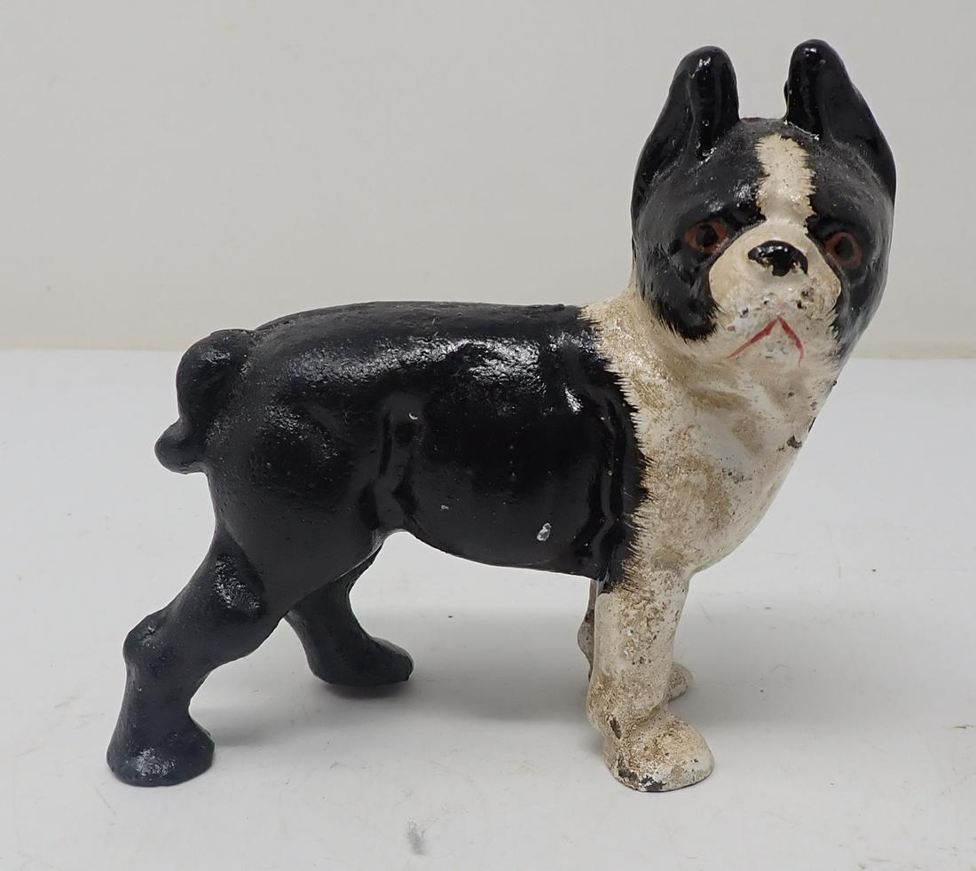 Cast Iron Dog Doorstop: Approx 4 3/4" tall. Repro