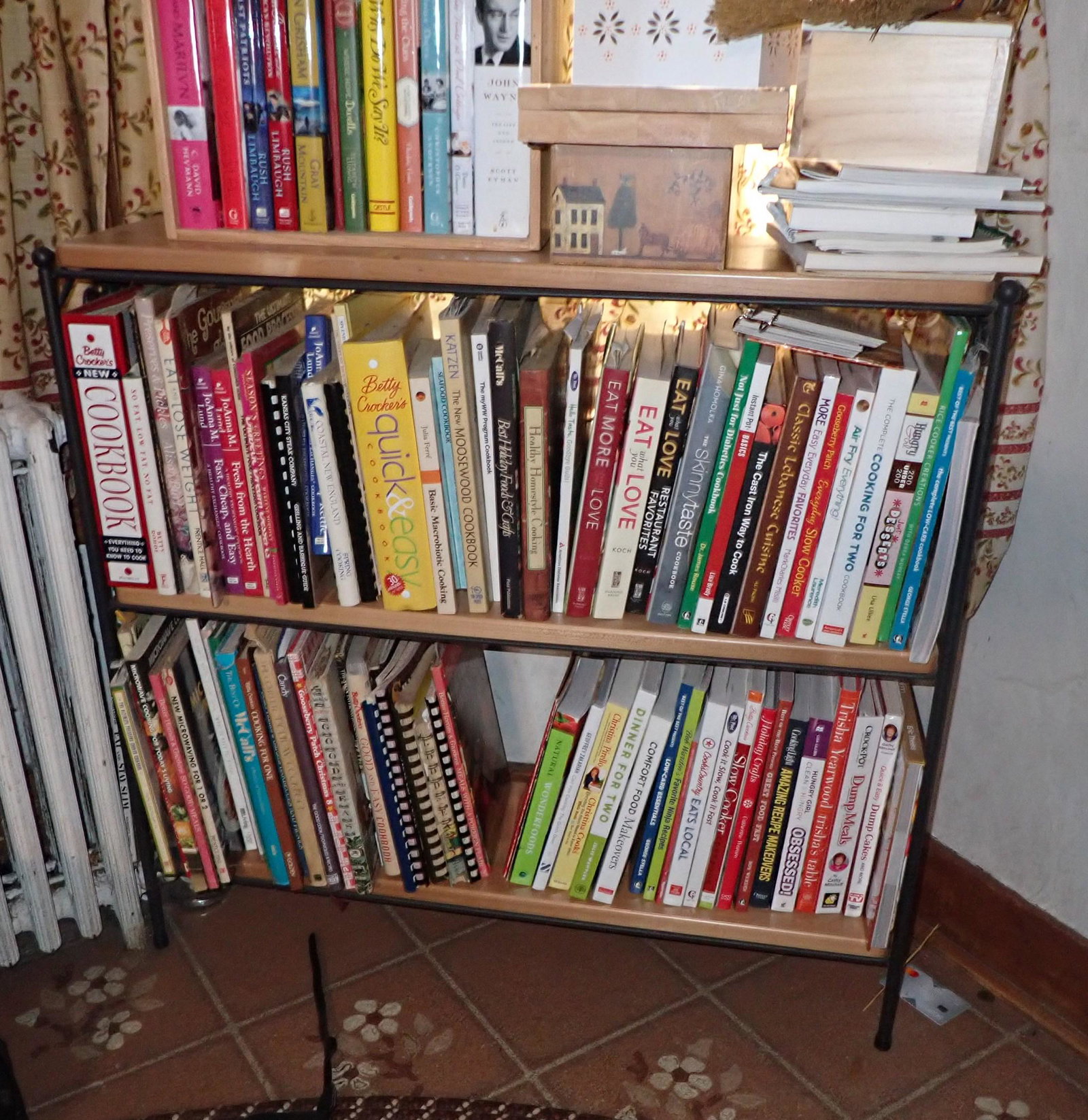 Longaberger Shelf: Approx 9 3/4" x 33" x 31" tall. Does not include items on it. Pick up in afternoon only