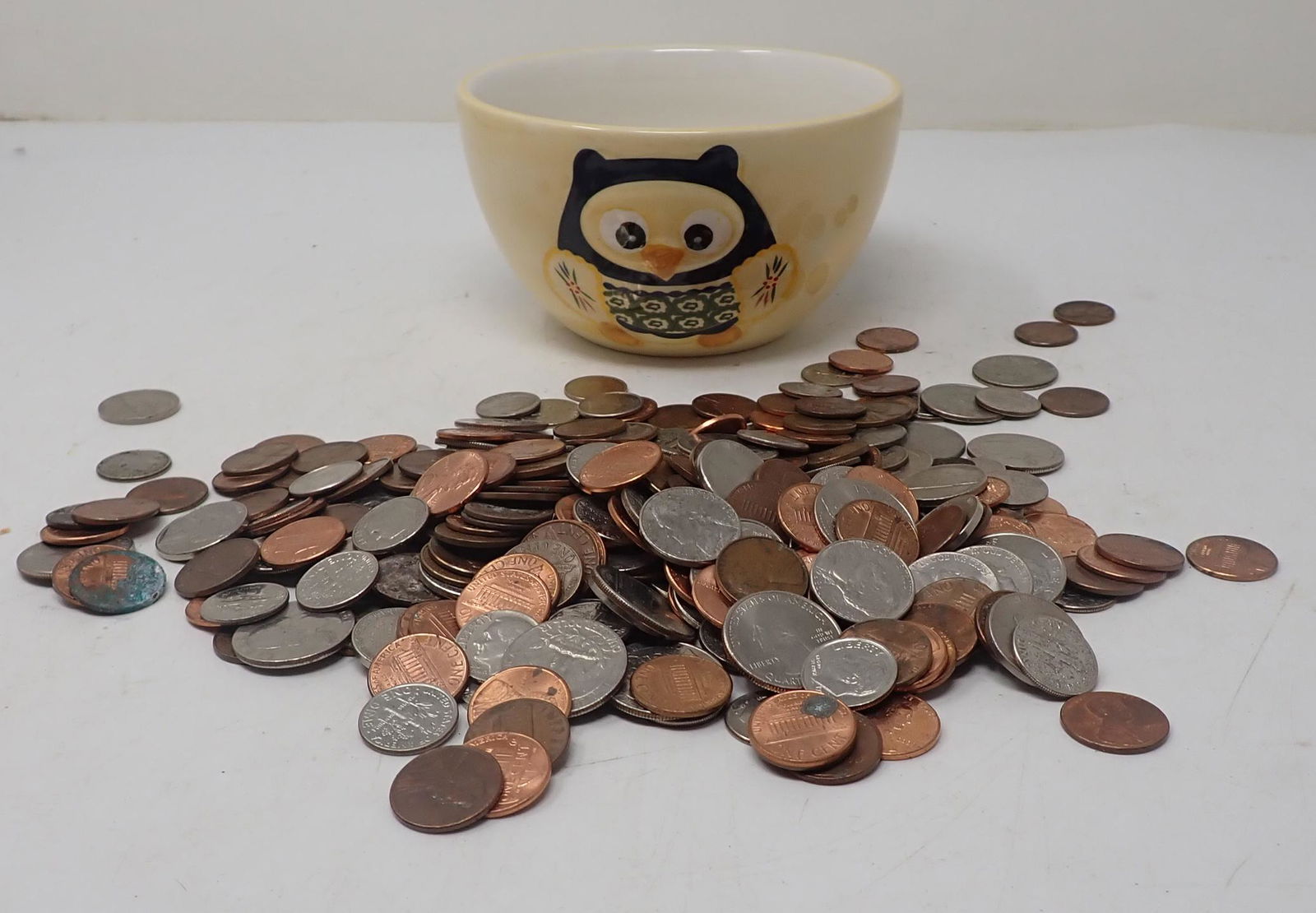 Temp-Tations Owl Bowl and Coins (1 of 2)