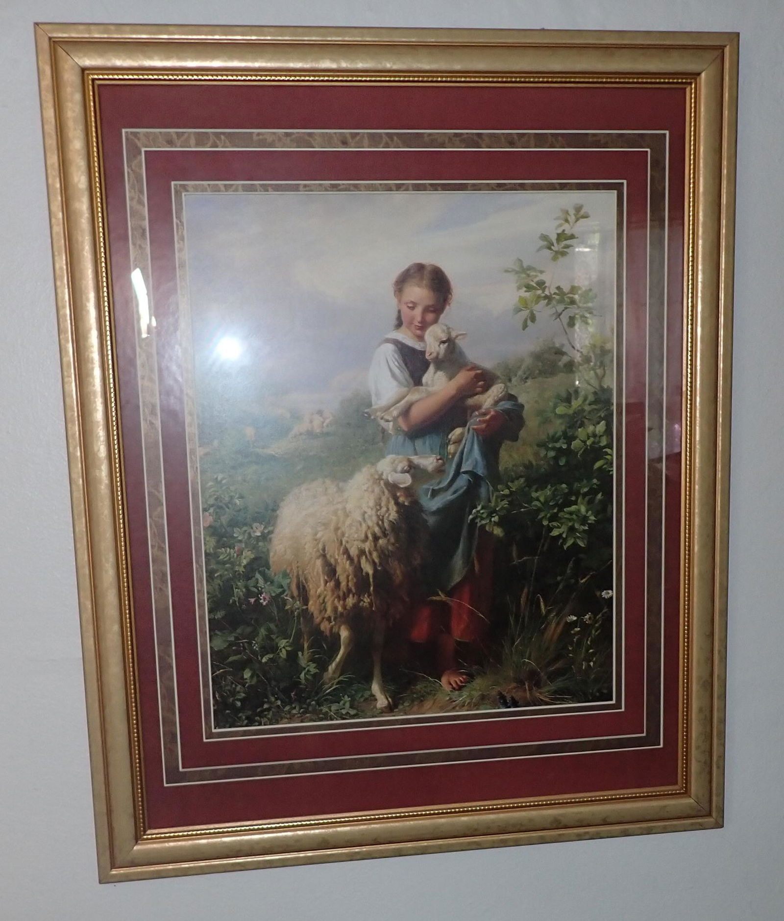 Girl with Sheep Print (1 of 2)