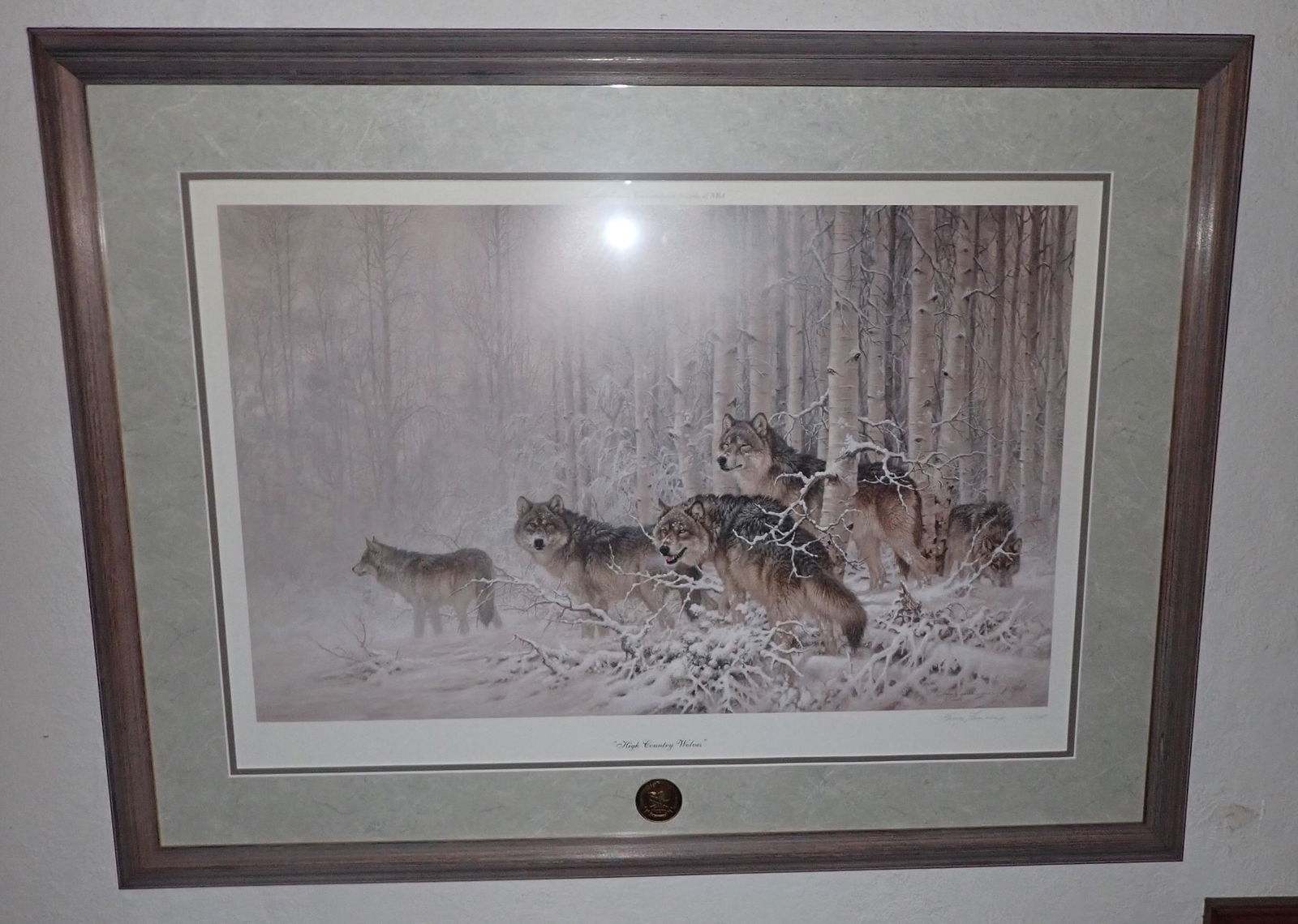 Larry Fanning Signed & Numbered Wolf Print (1 of 5)