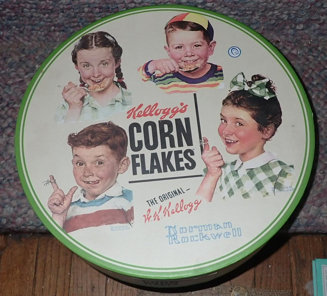 Norman Rockwell Kelloggs Corn Flake Bowls: Getting all pictured