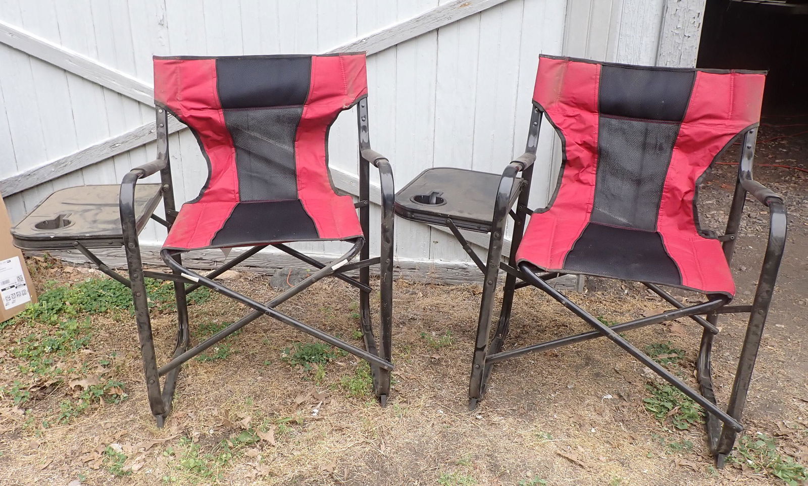 2 Folding Chairs w/ Tables (1 of 3)