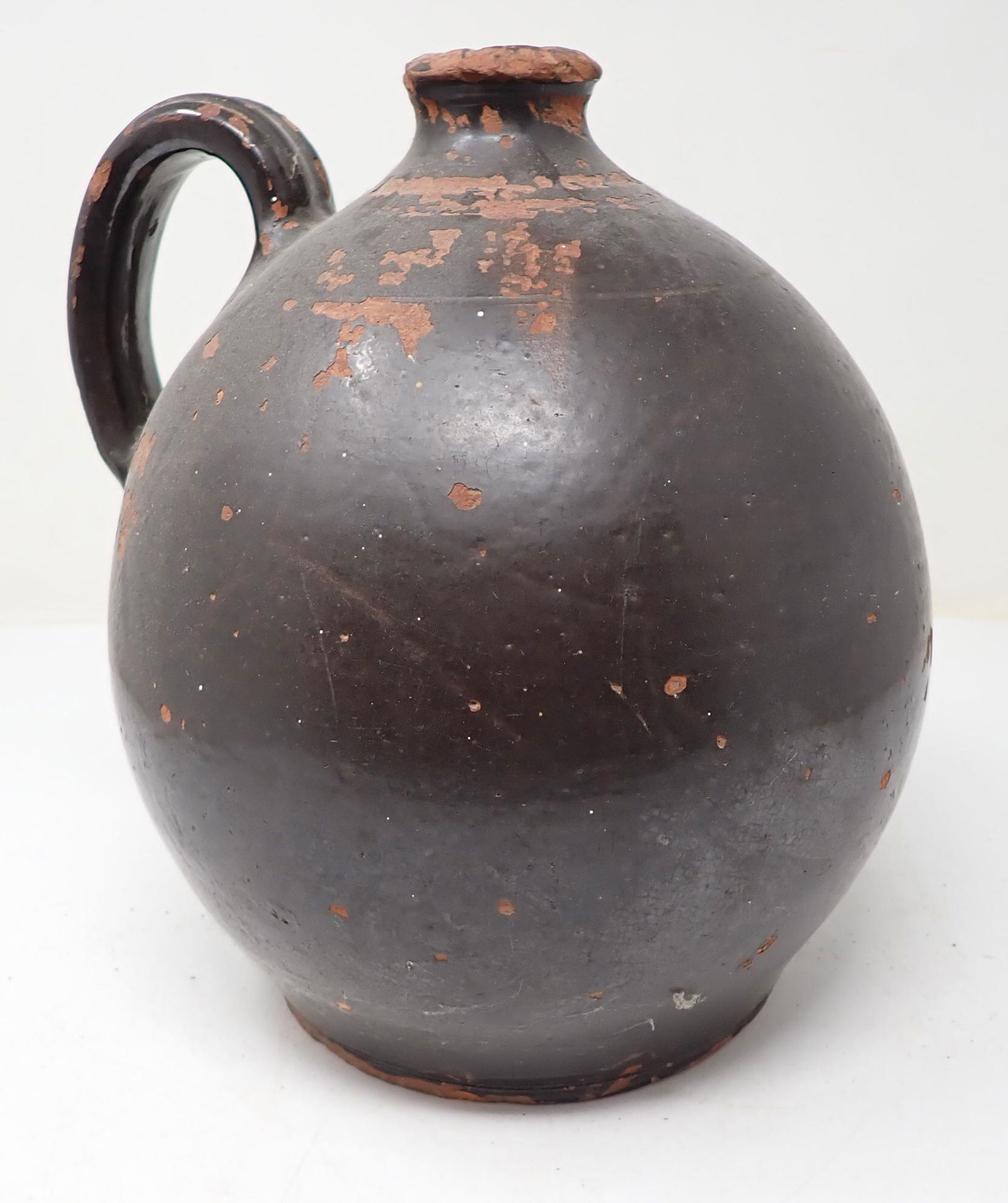 Ovoid Redware Jug (1 of 6)