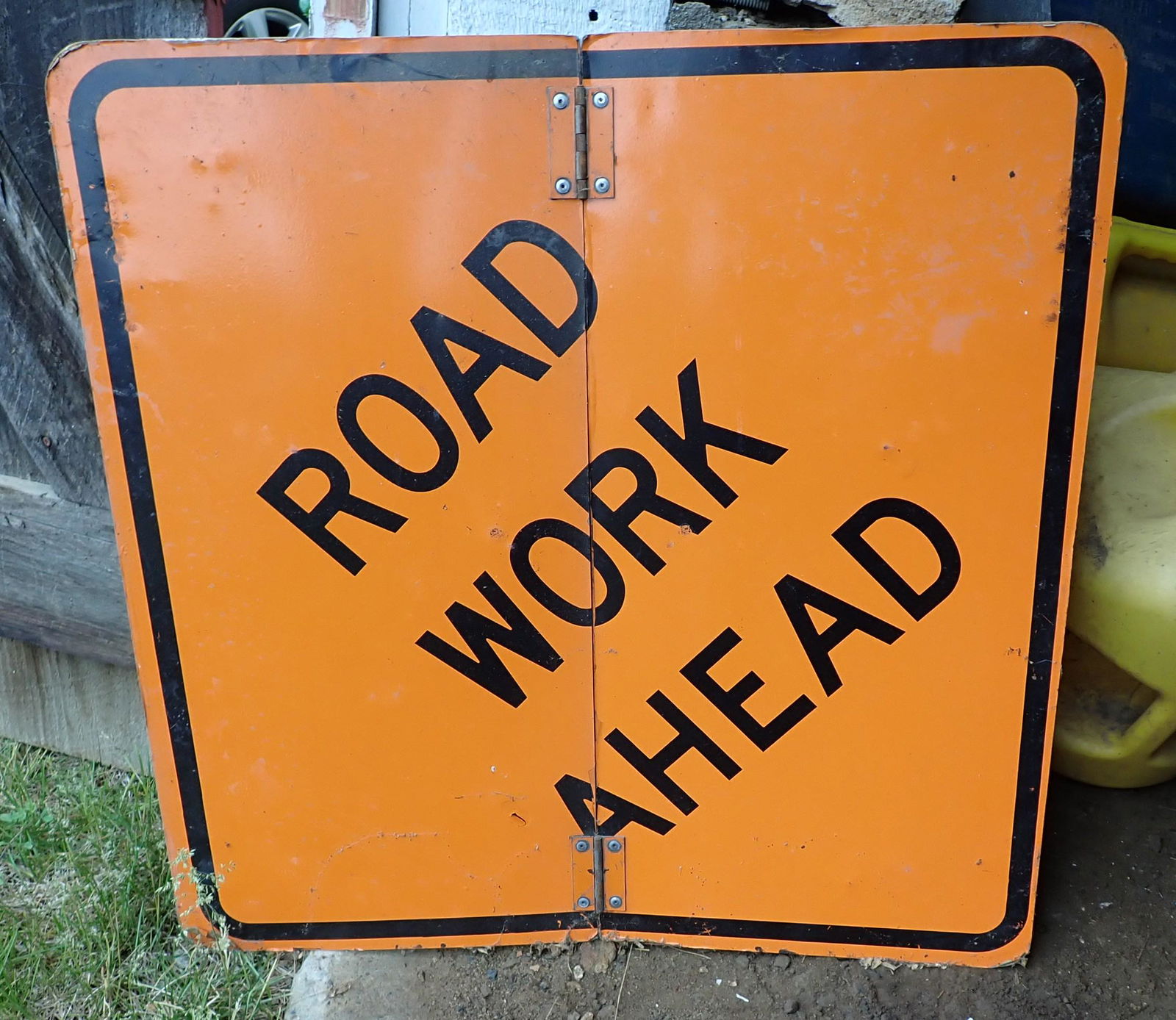 Folding Road Work Sign (1 of 2)