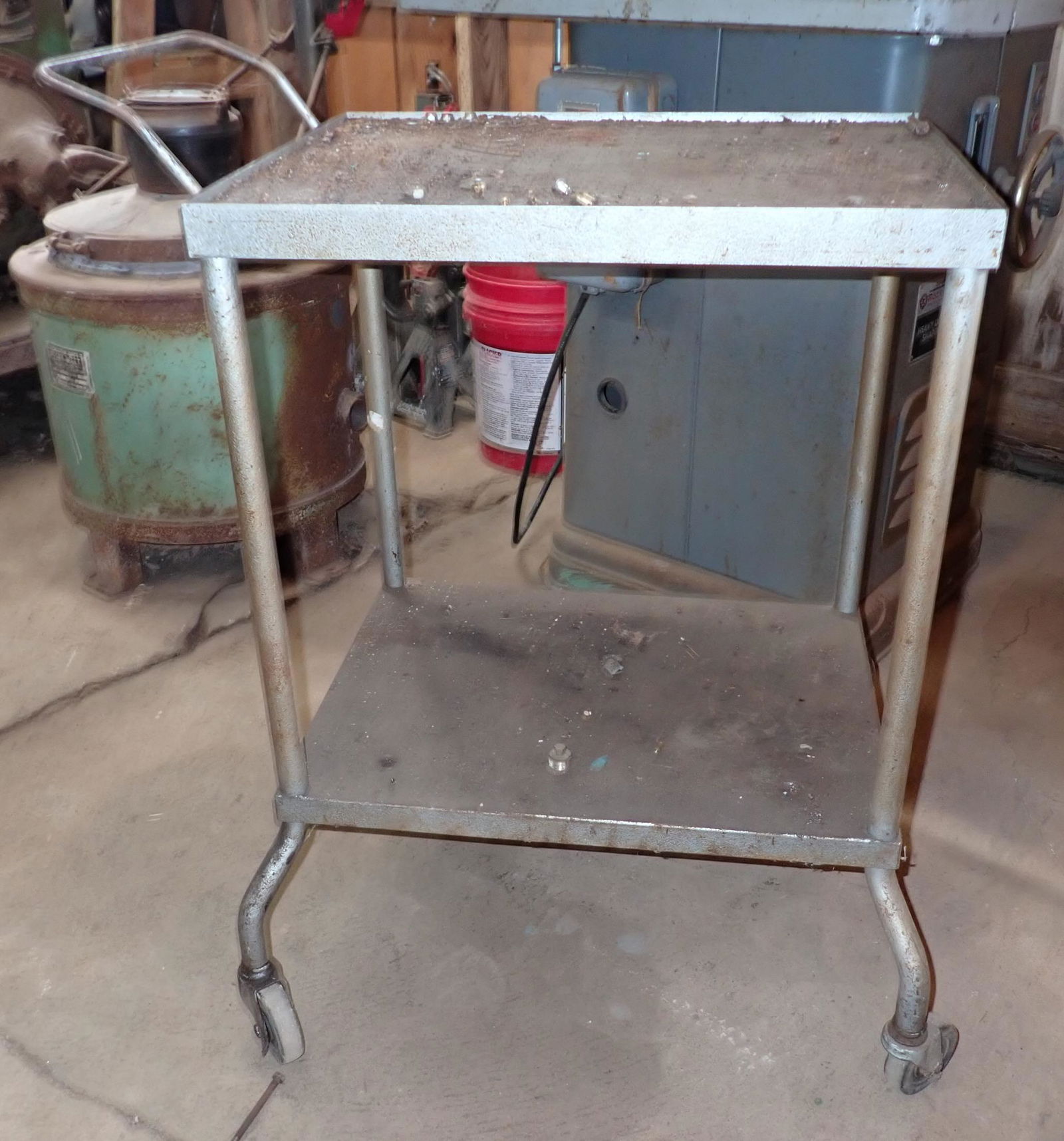 Vintage Industrial Rolling Cart (1 of 2)