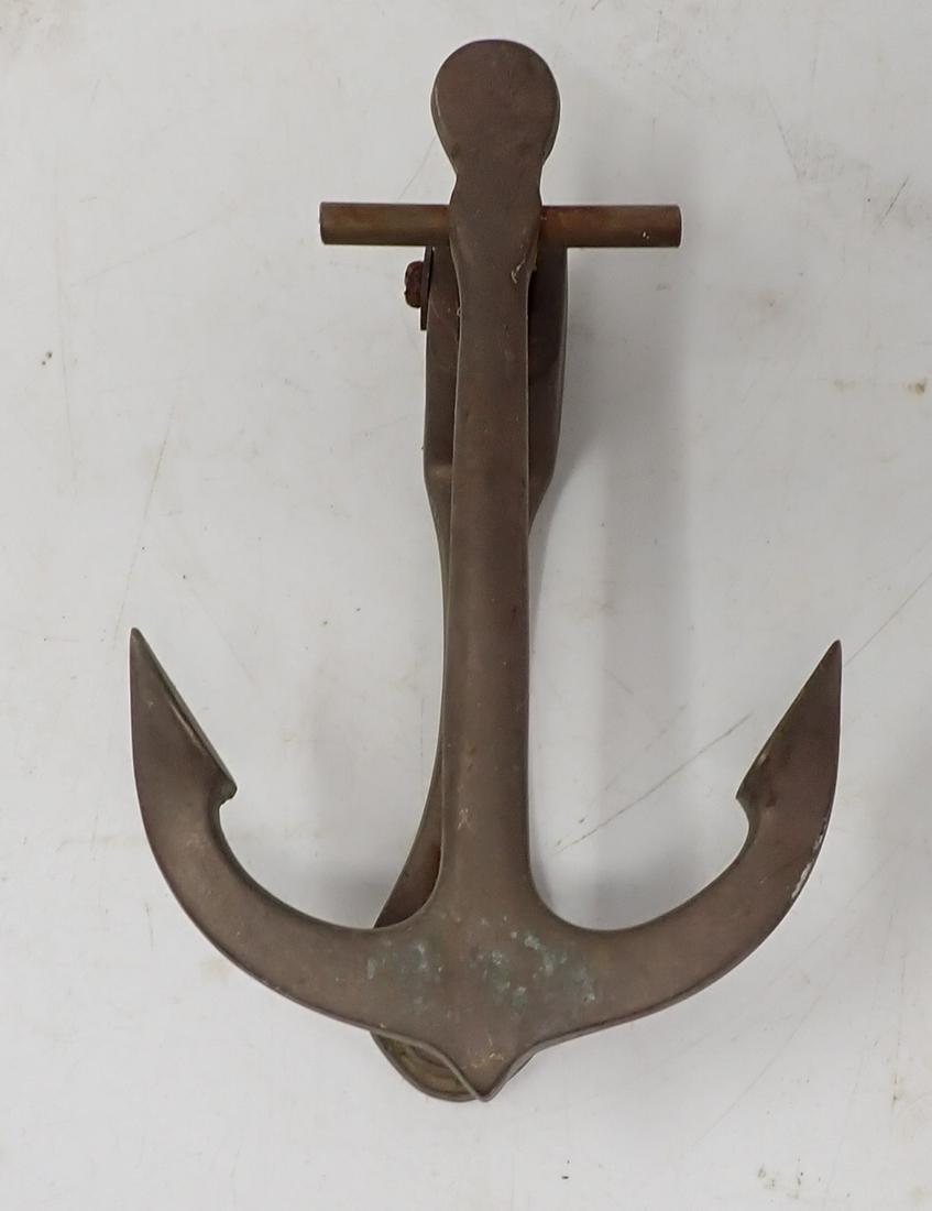 Brass Ship Anchor Door Knocker (1 of 3)