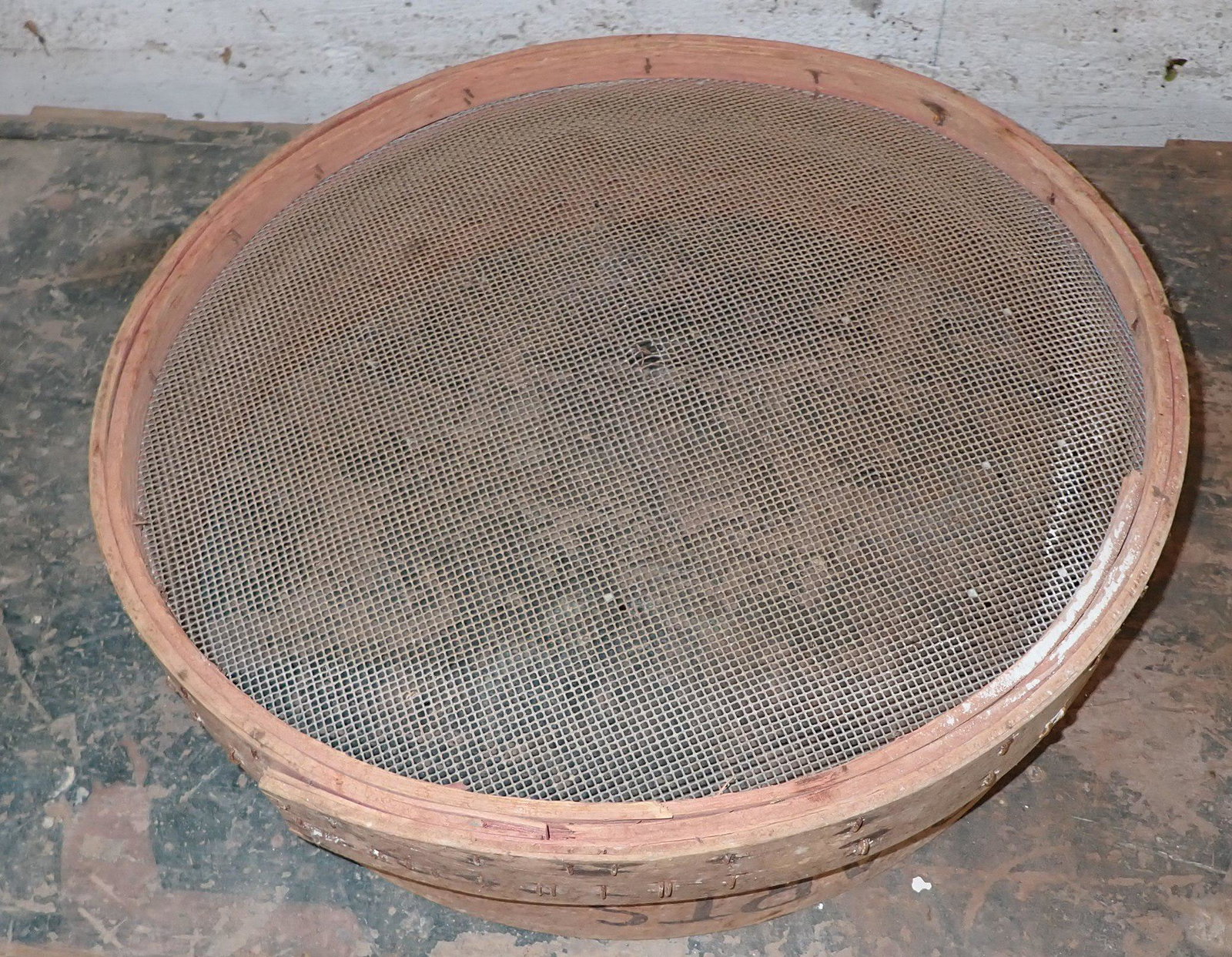 Sifter: Apprx 18 1/4" in diameter and 4 1/4" tall