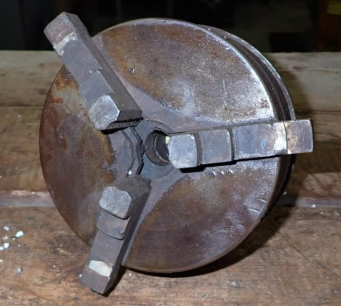 5" Lathe Chuck with Tapered Shank (1 of 4)