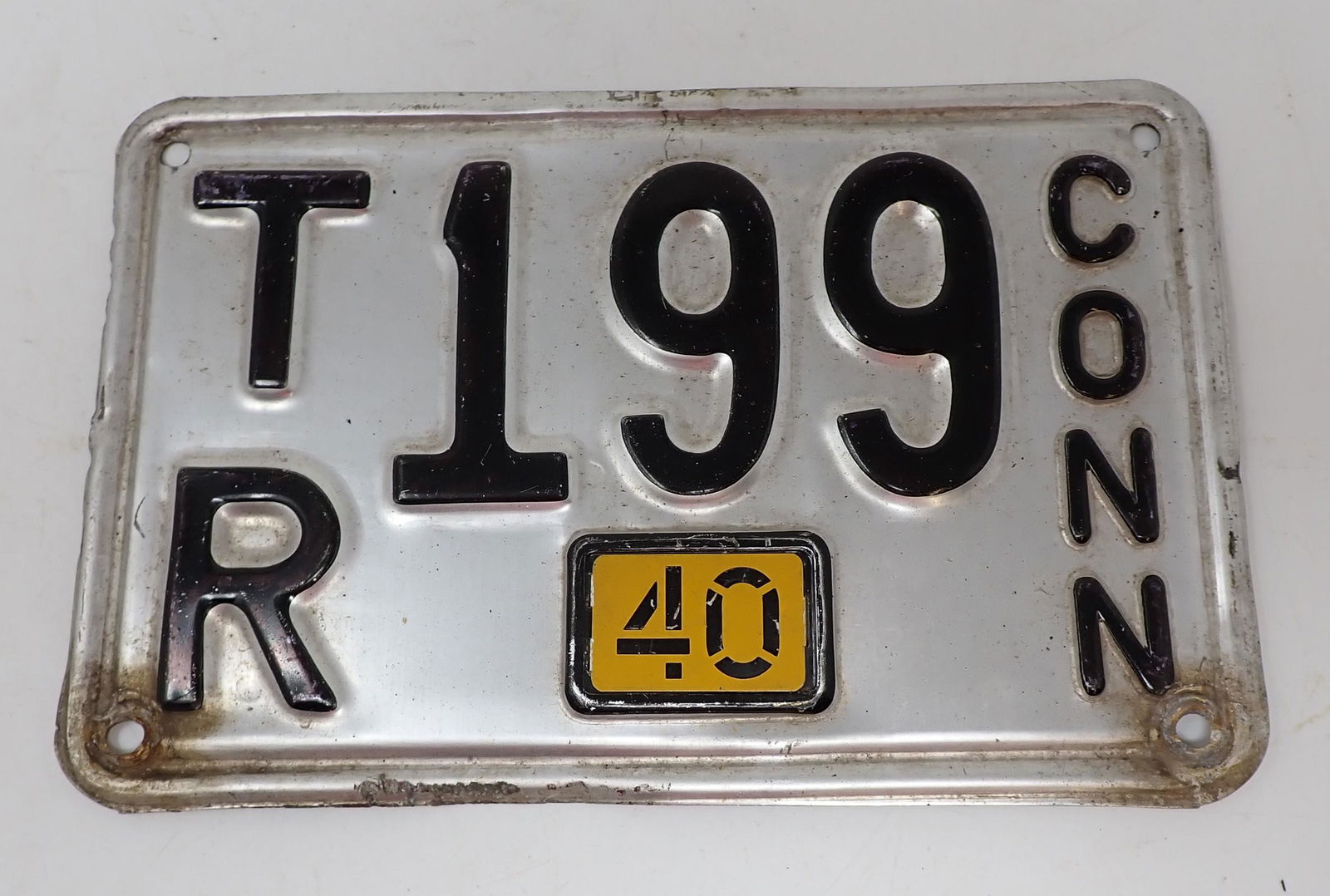 1940 Connecticut License Plate (1 of 1)