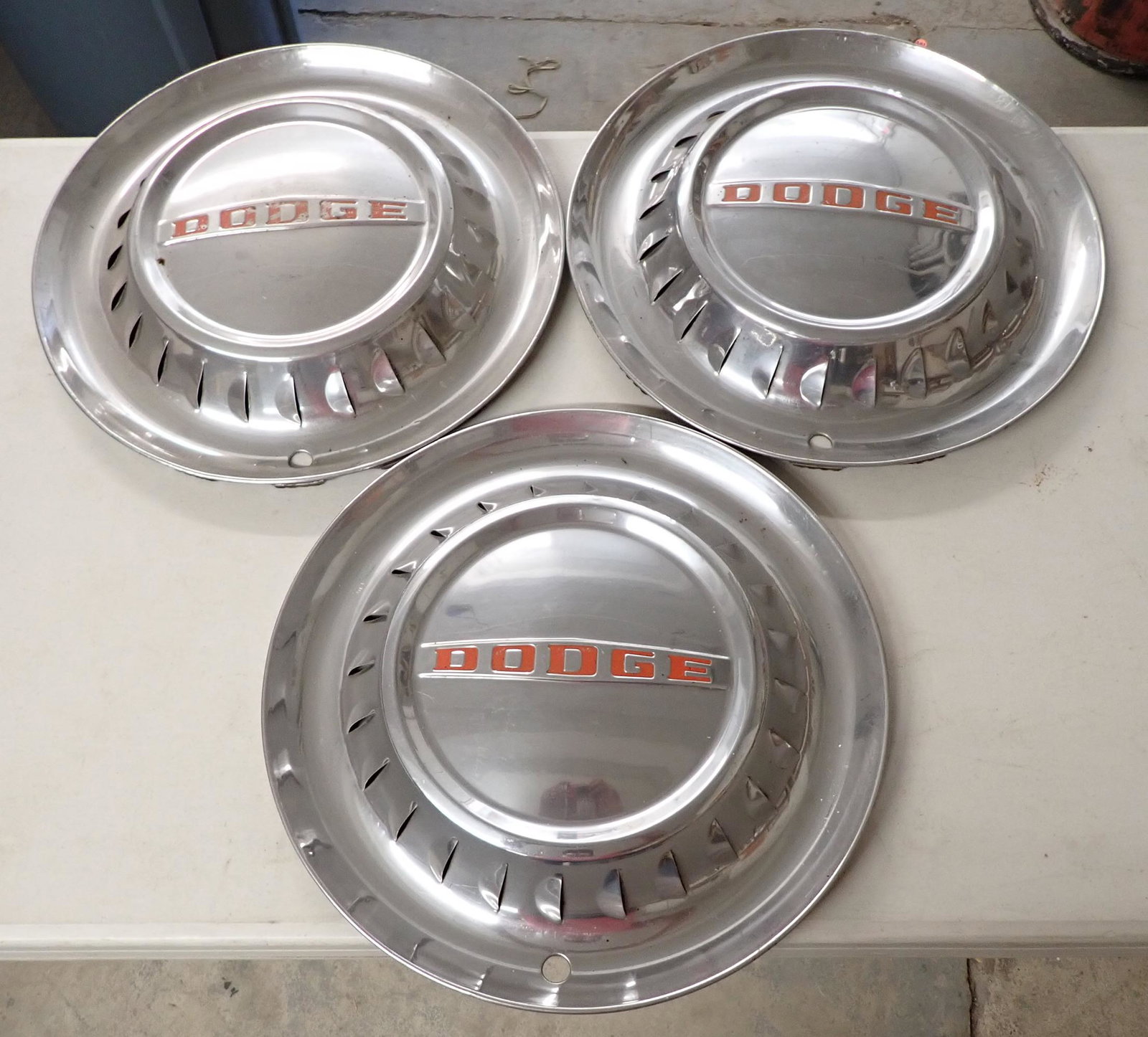 3 Dodge Hubcaps: 3 Hubcaps