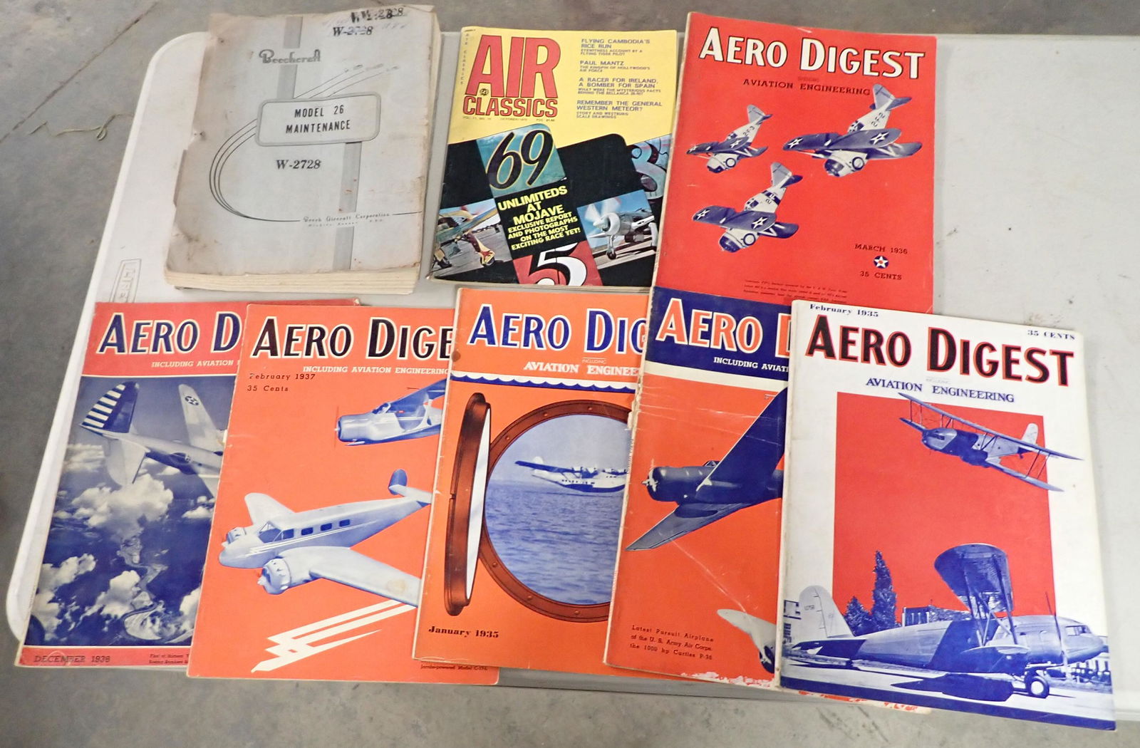 Aero Digest Plane Magazines Beechcraft Manual (1 of 2)