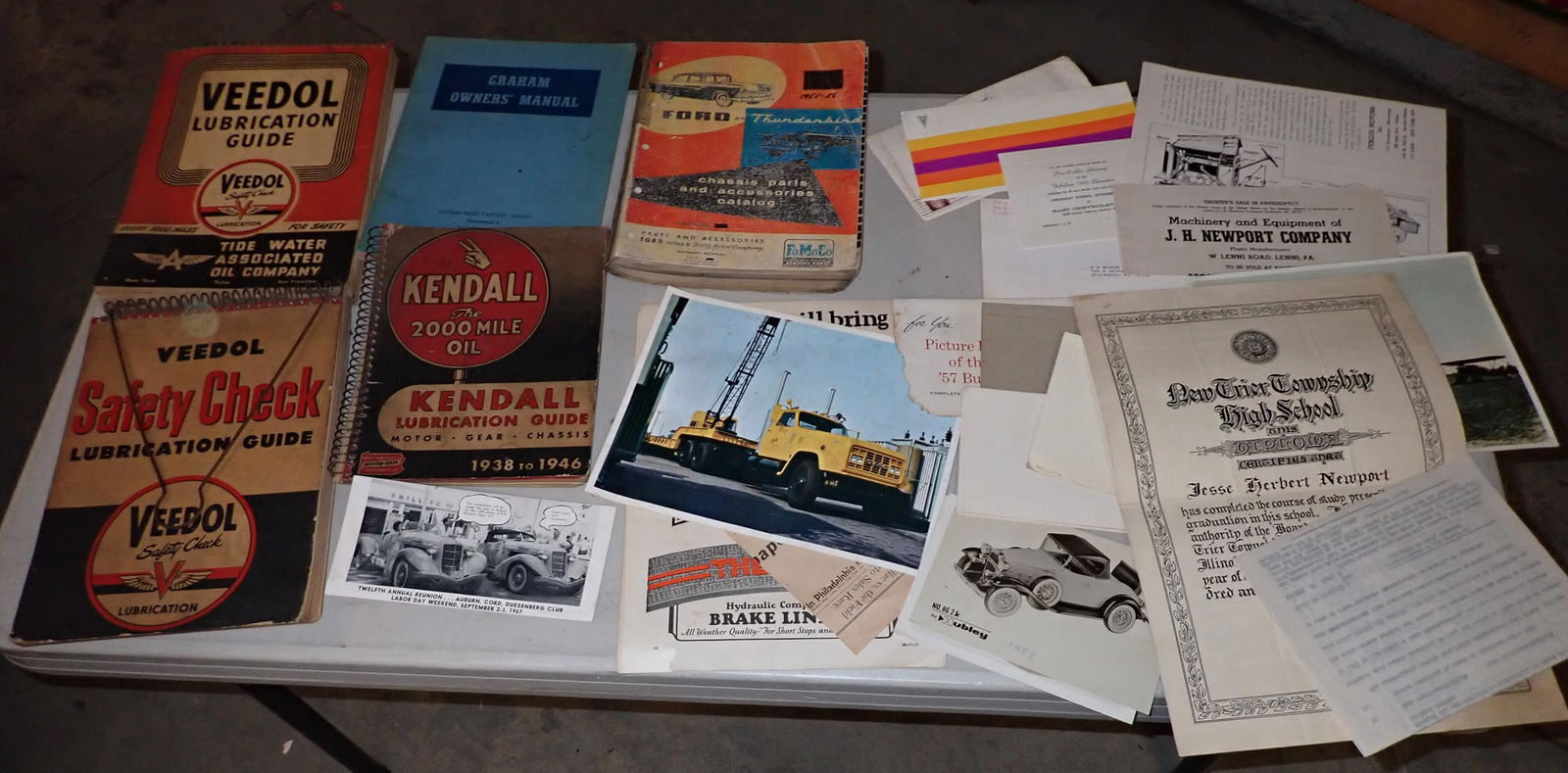 Graham Kendall Veedol Manual Misc Literature (1 of 3)