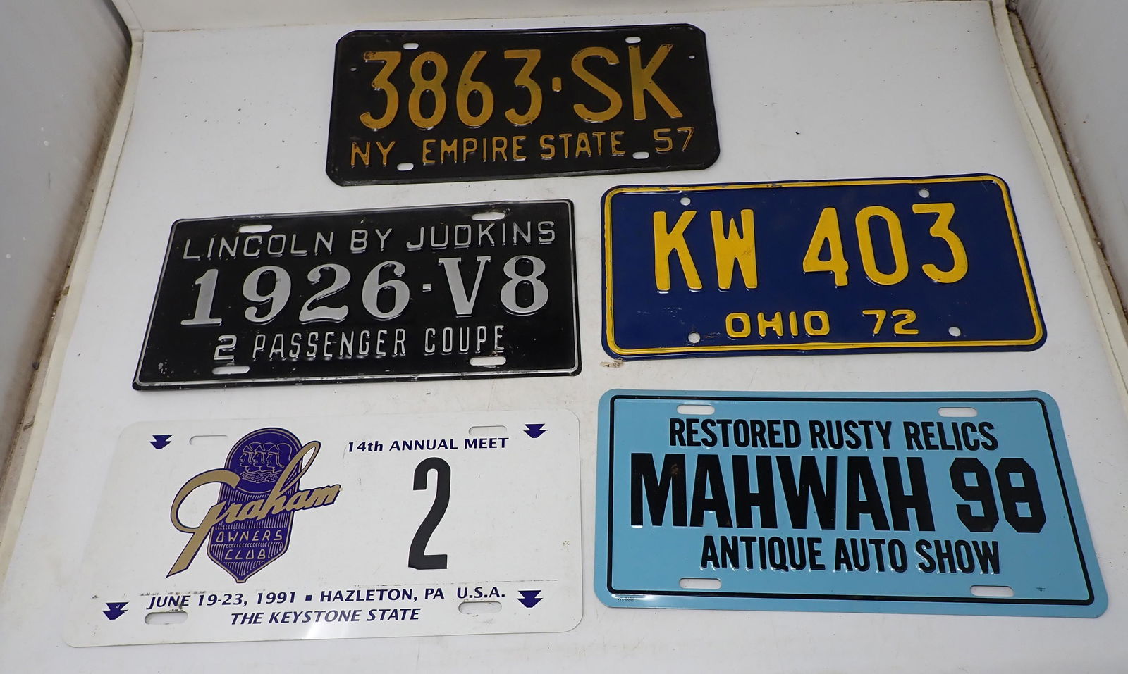 New York Ohio & Misc License Plates (1 of 1)
