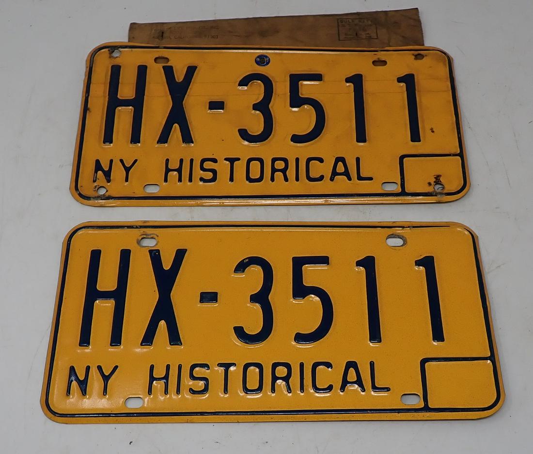New York Historical License Plates (1 of 1)