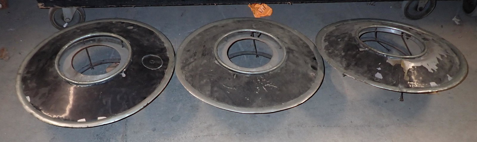 Antique Car Hubcaps: Approx 19" in diameter