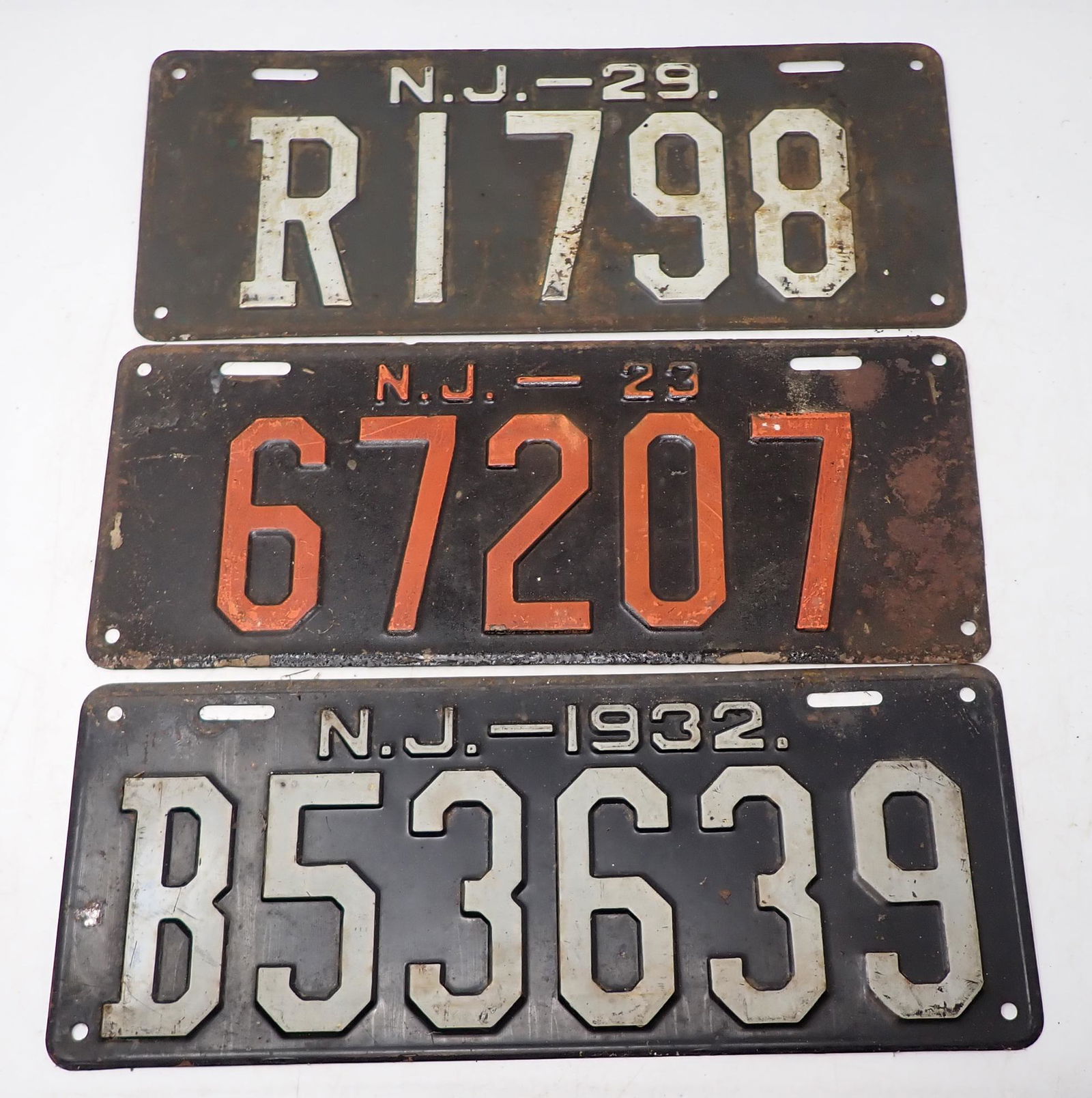 1923 1929 1932 NJ License Plates (1 of 1)
