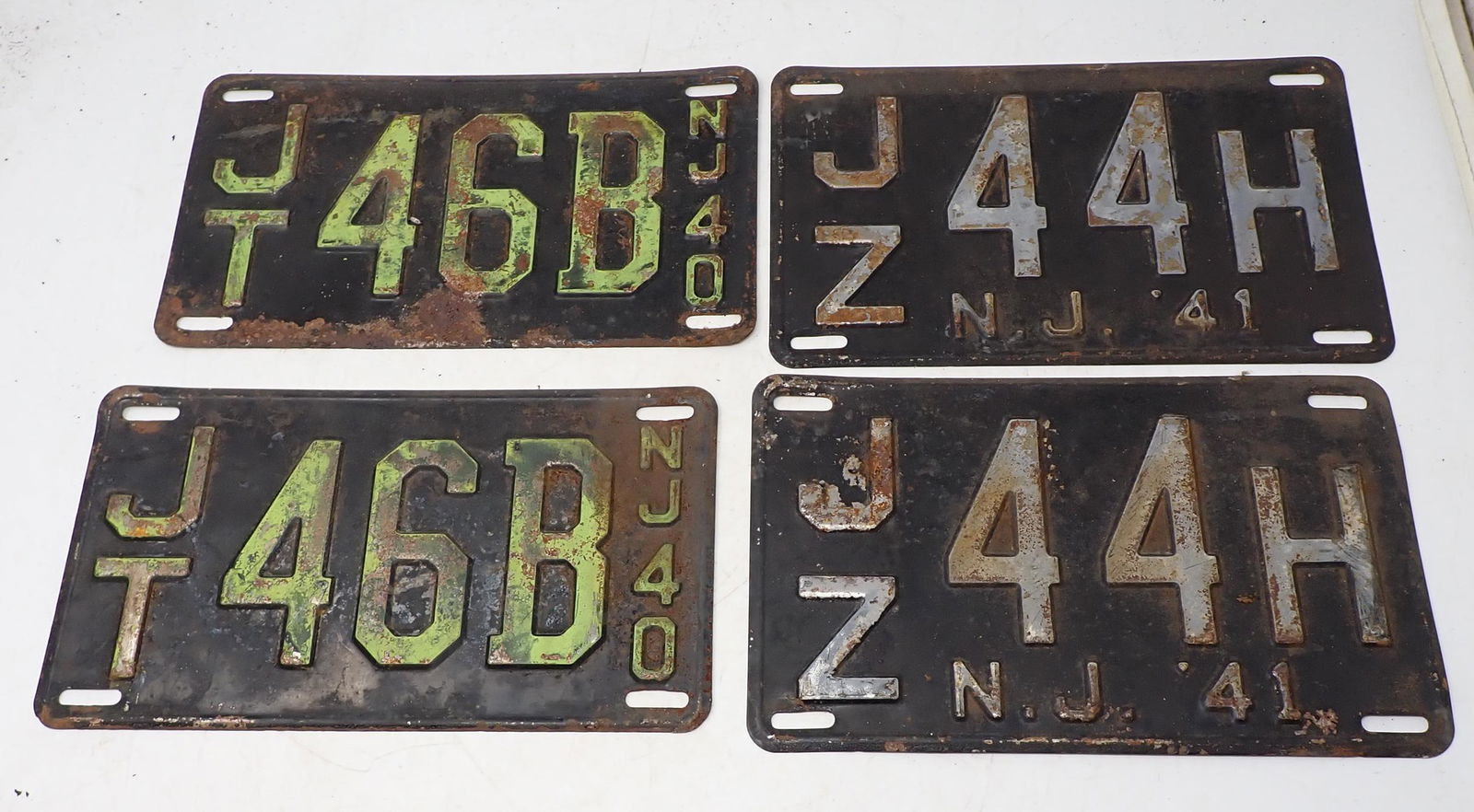 2 Pair NJ License Plates (1 of 1)