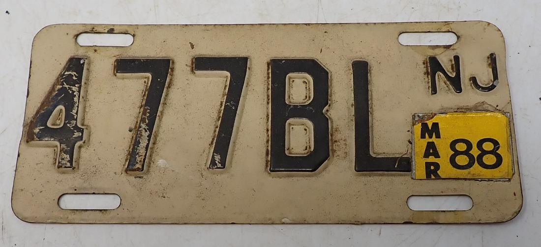 NJ Motorcycle License Plate (1 of 1)