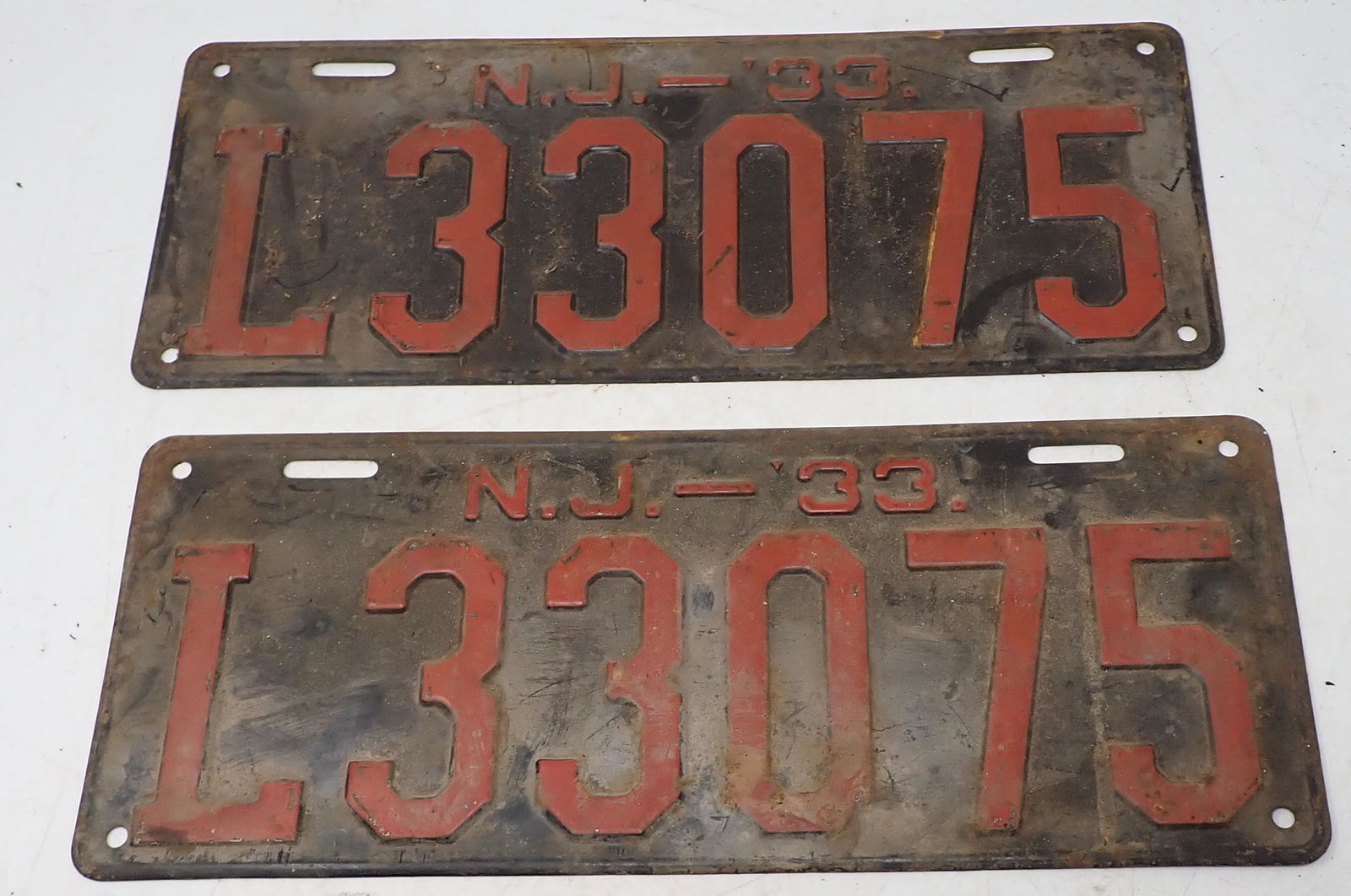 1933 NJ License Plates (1 of 1)