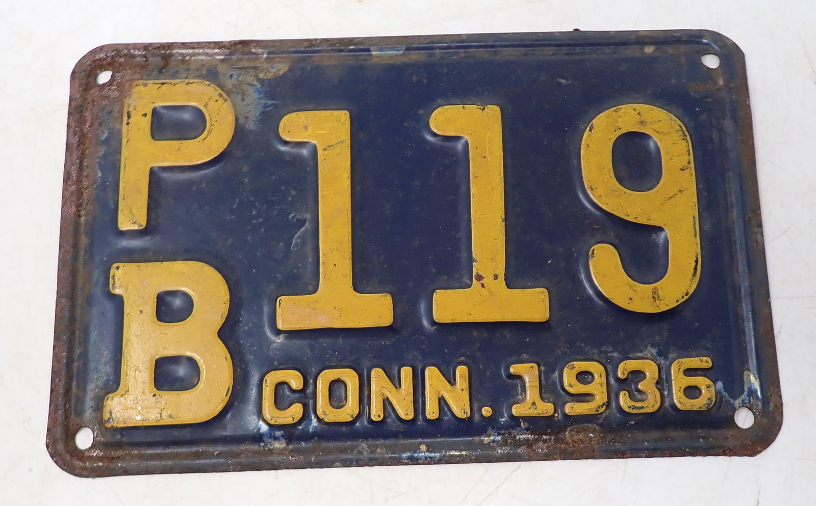 1936 Connecticut License Plate (1 of 1)