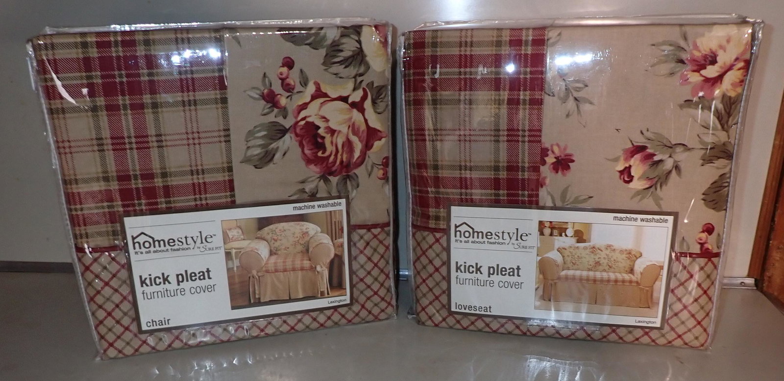 Lexington Homestyle Chair & Loveseat Covers: New in packaging