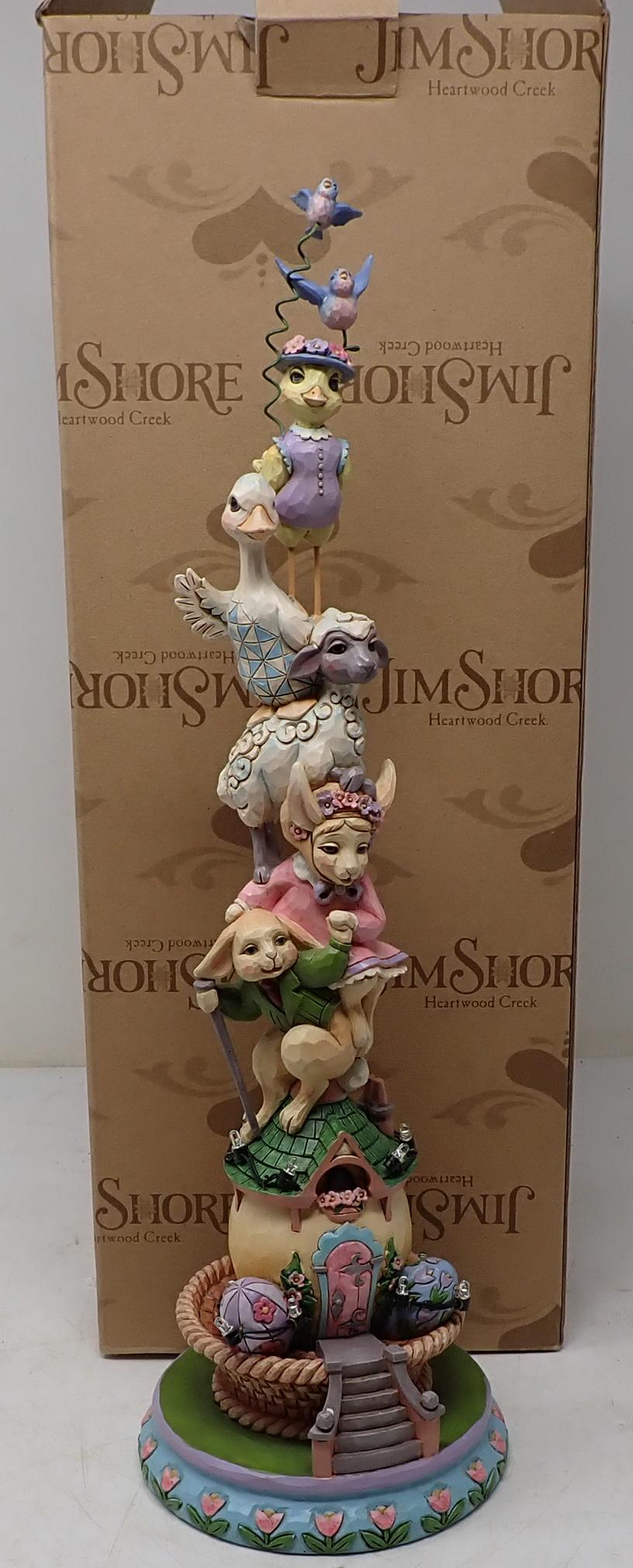 Jim Shore Lighted Stacked Easter Figurine (1 of 2)