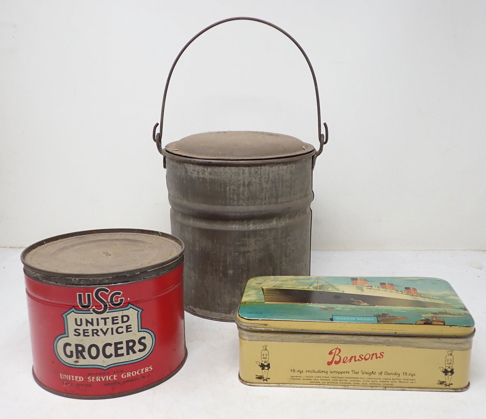 Tins Incl Queen Mary Ship (1 of 2)