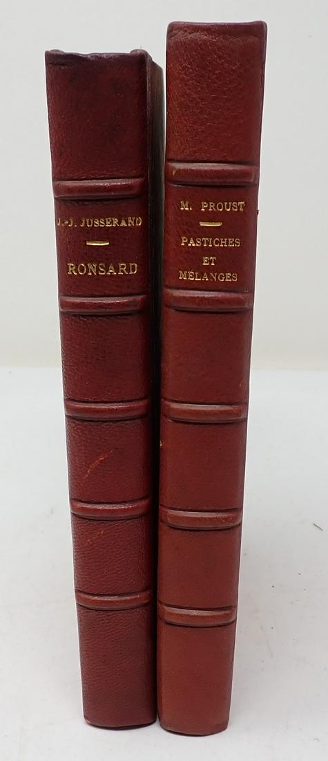 1919 Marcel Proust Pastiches ET Melanges Book: Also includes Ronsard JJ Jusserand