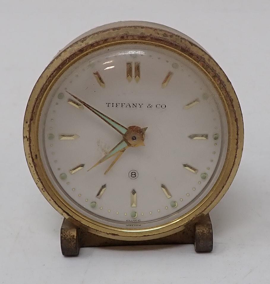 Tiffany & Co Angelus Brass Alarm Clock (1 of 5)