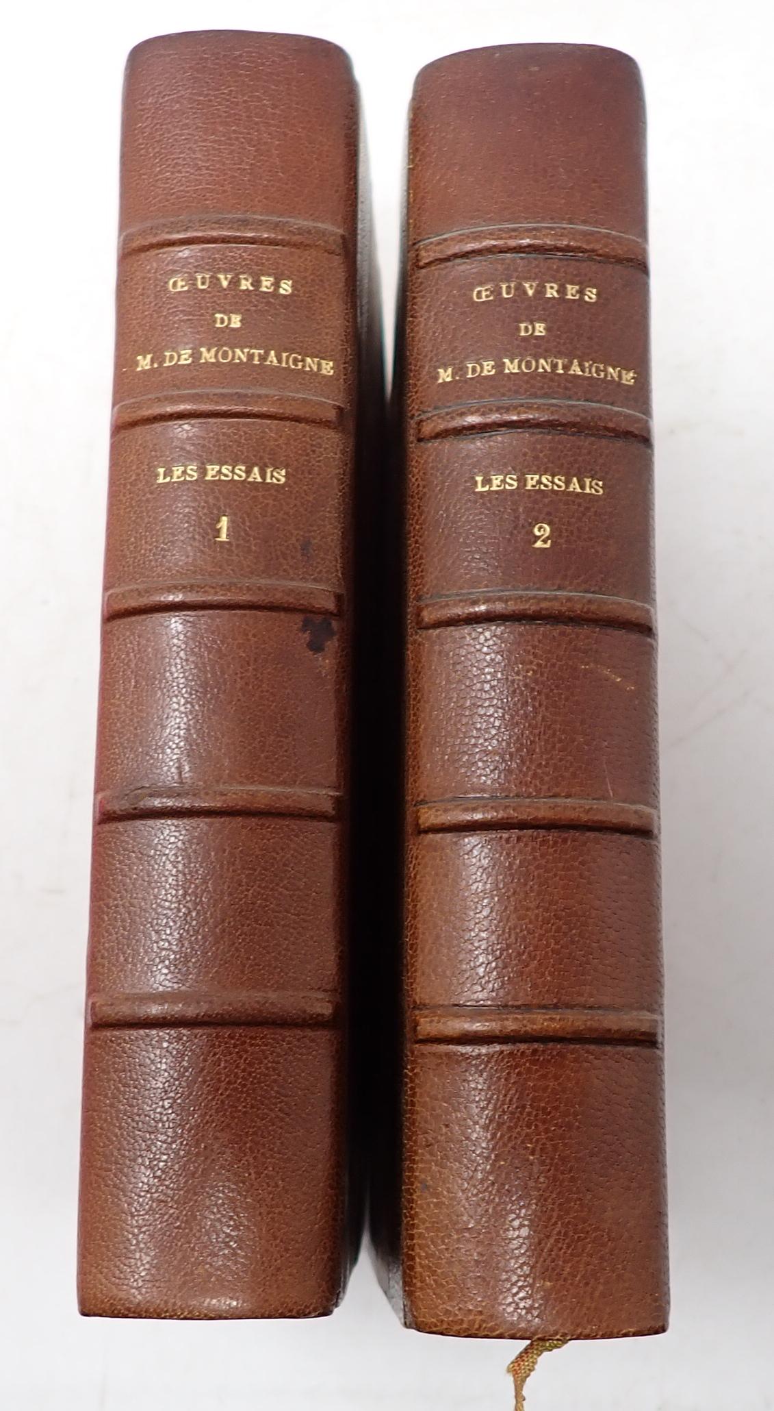 Michel de Montaigne Leather Bound Books (1 of 4)
