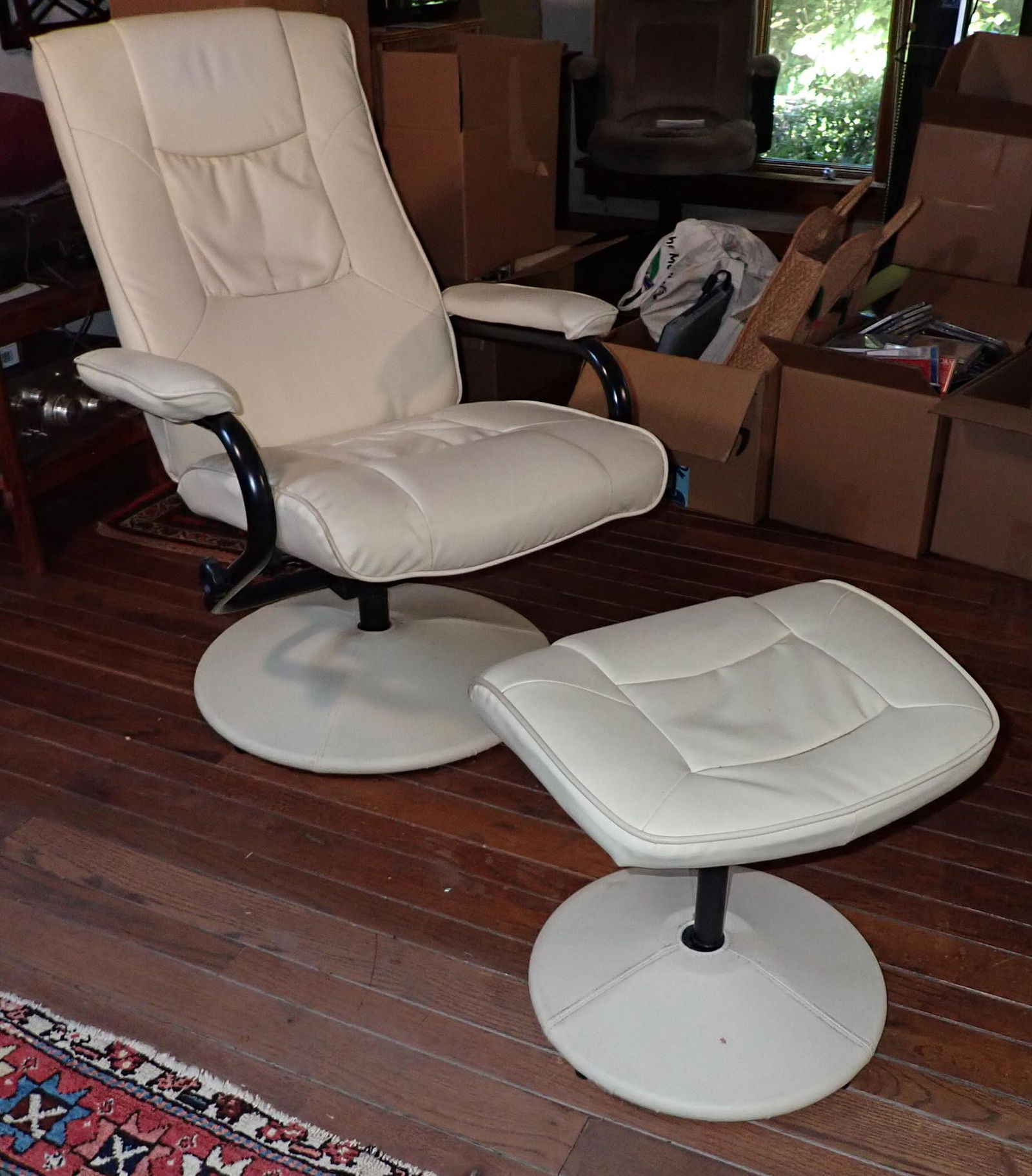 Mid Century Modern Style Chair & Ottoman (1 of 6)