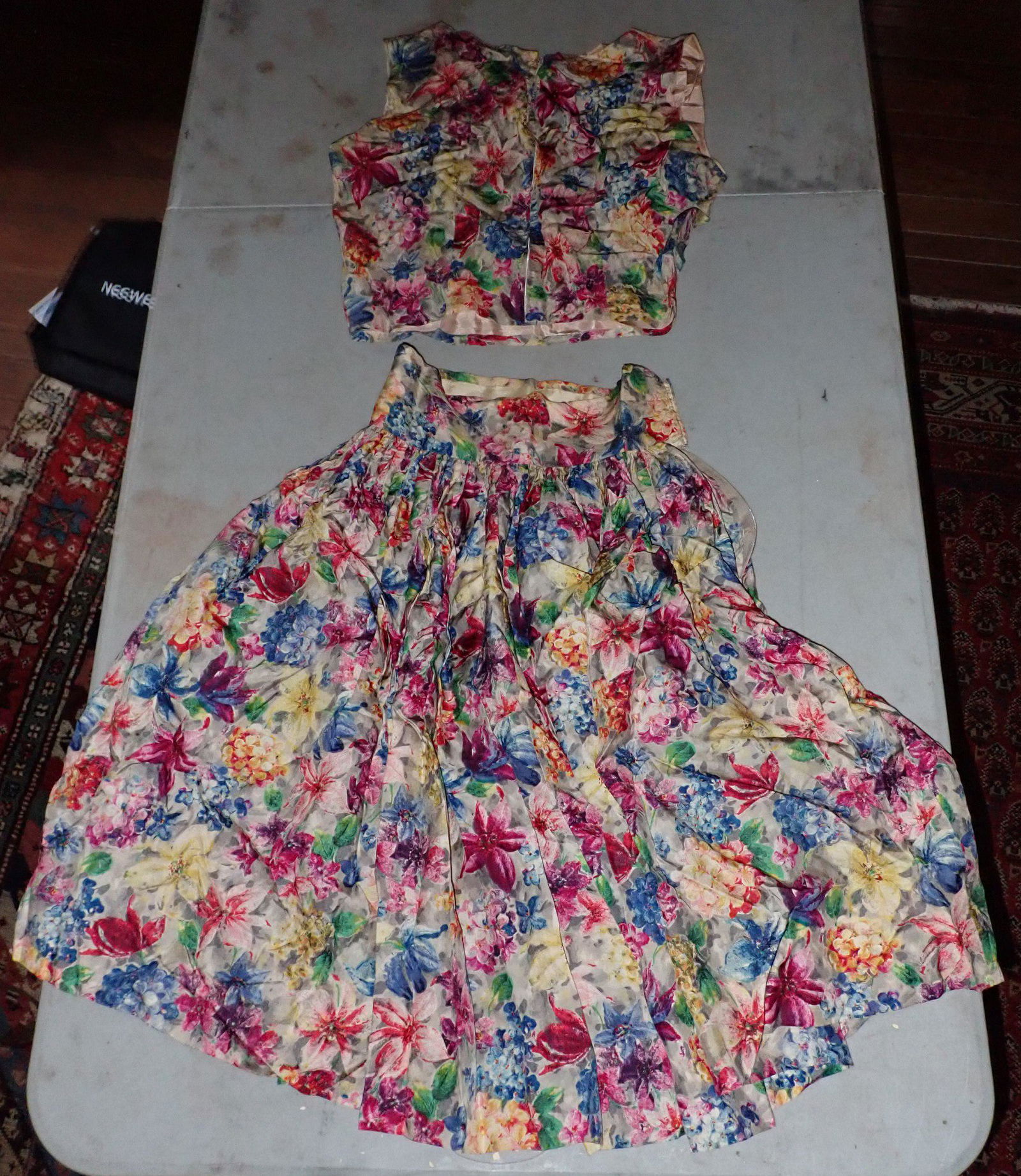Antique / Vintage Floral Dress & Top (1 of 3)