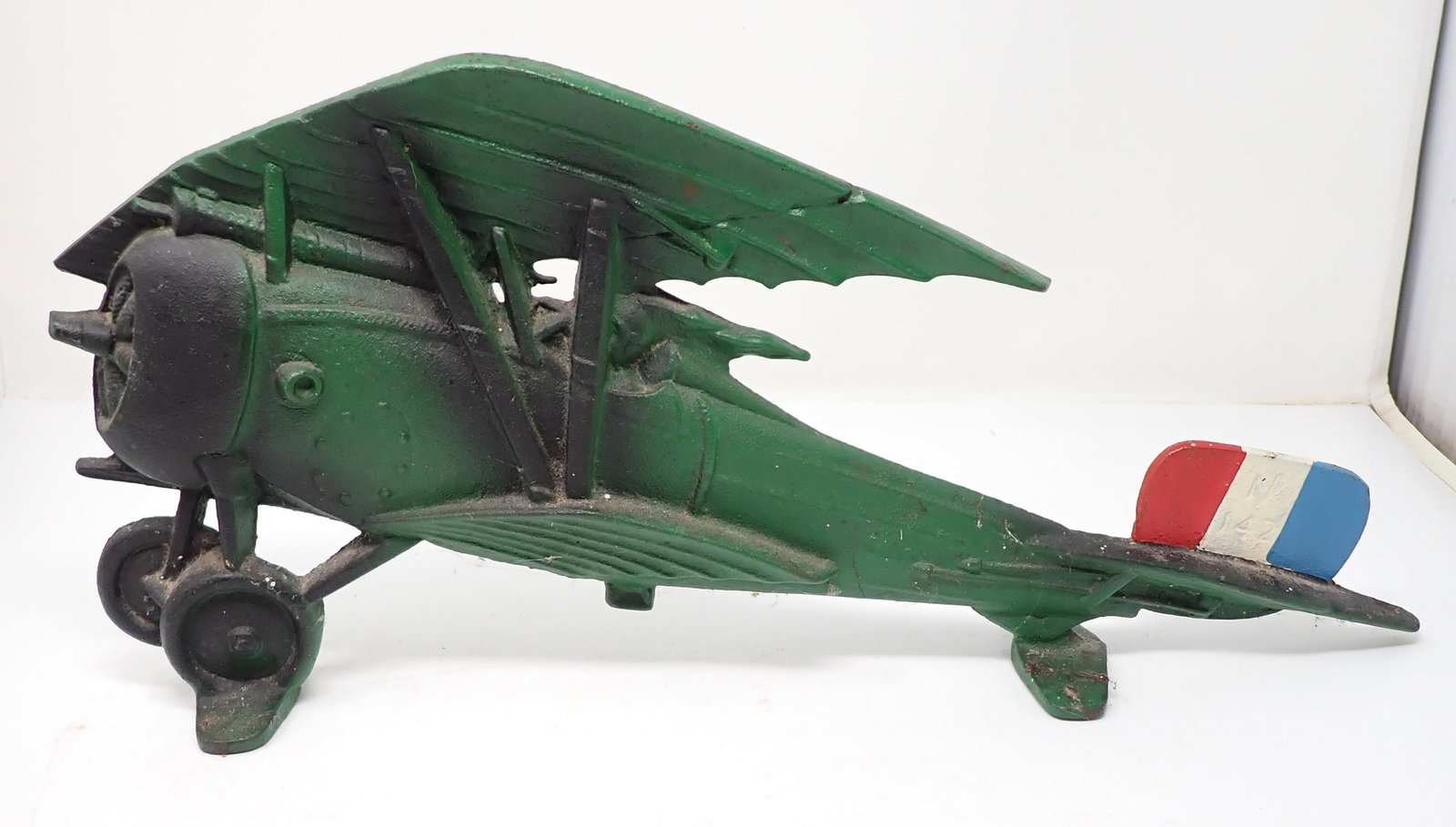 Cast Iron Plane Doorstop: Door Stop is approx 18 1/2" long