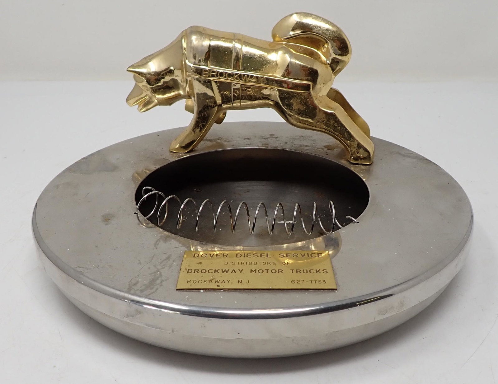 Brockway Motor Trucks Dover Diesel Service Ashtray: Ashtray is approx 9" in diameter