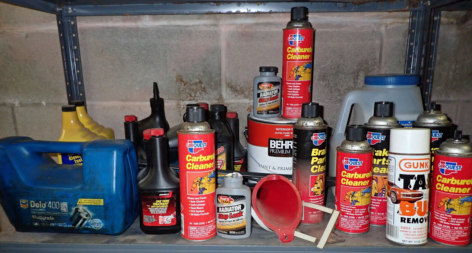 Carb Cleaner Diesel Conditioner Transmission Fluid: Getting all on shelf