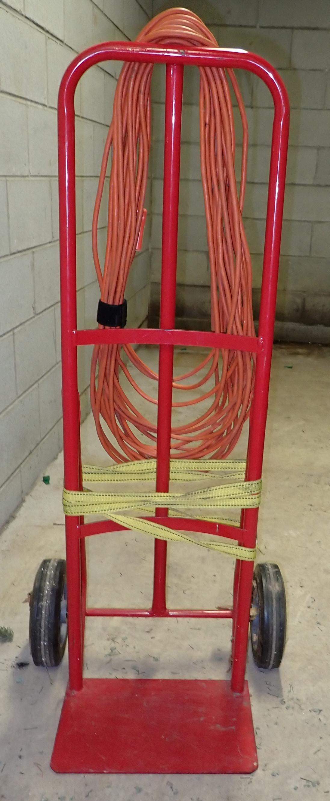 Hand Truck and Extension Cord: Hand Truck has hard rubber tires