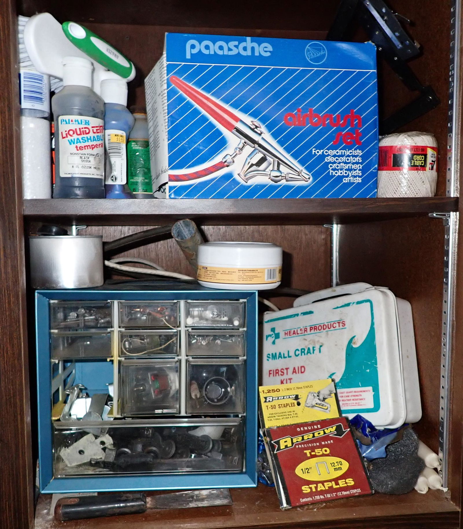 Paasche Air Brush Set Cabinet Contents (1 of 3)
